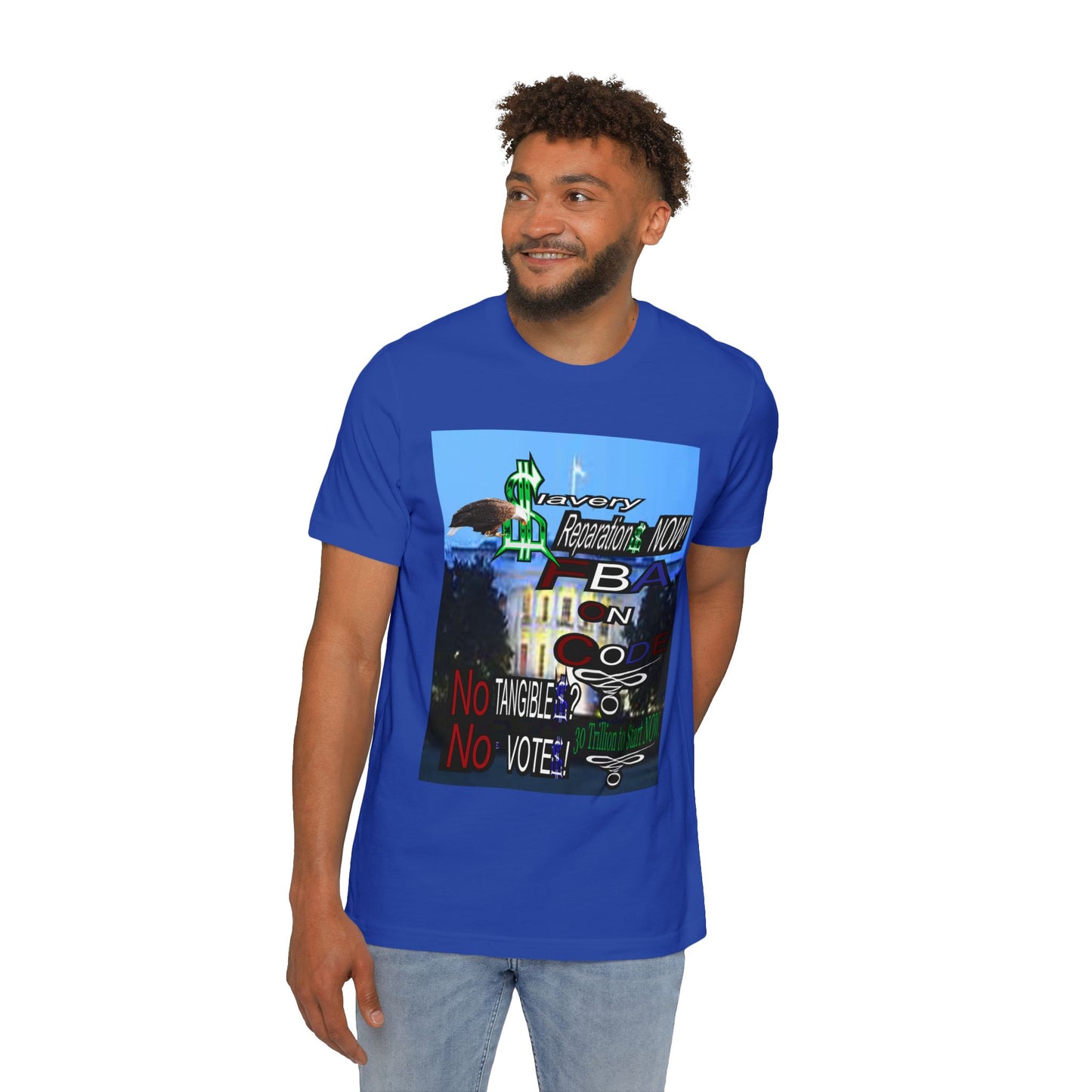 FBA Reparations now! -USA-Made Unisex Short-Sleeve Jersey T-Shirt