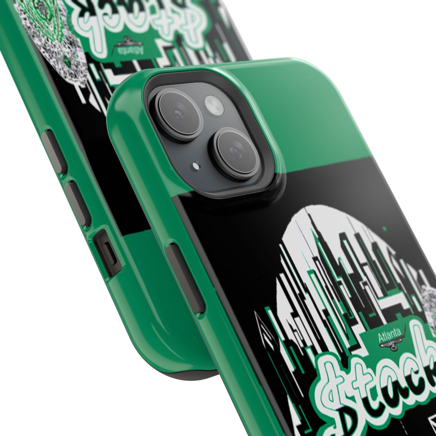 Stack-lanta 2! Remix Green Supreme Authority Iphone ONLY -Impact-Resistant Cases