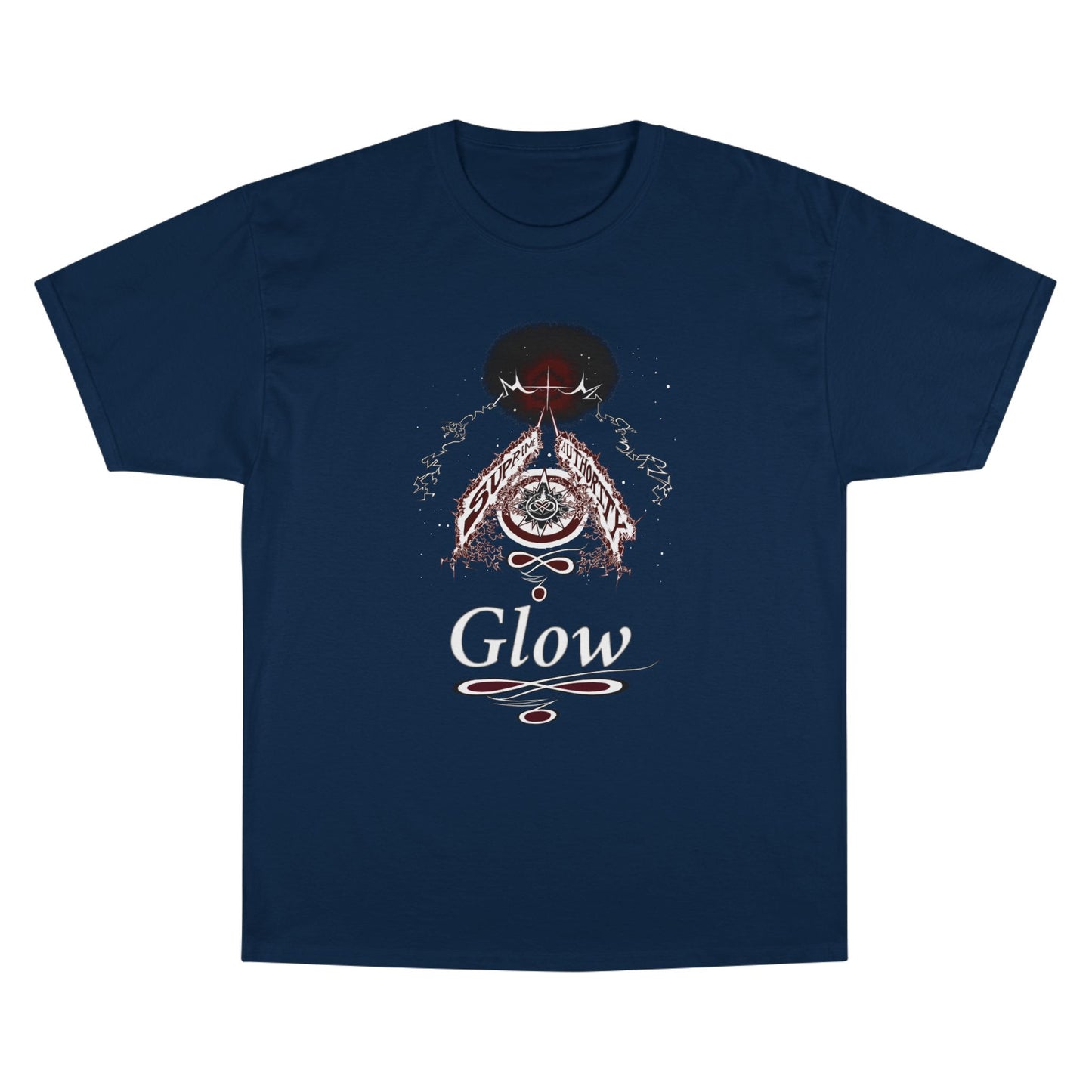 Supreme Authority Glow Philippians 4:13 Champion T-Shirt