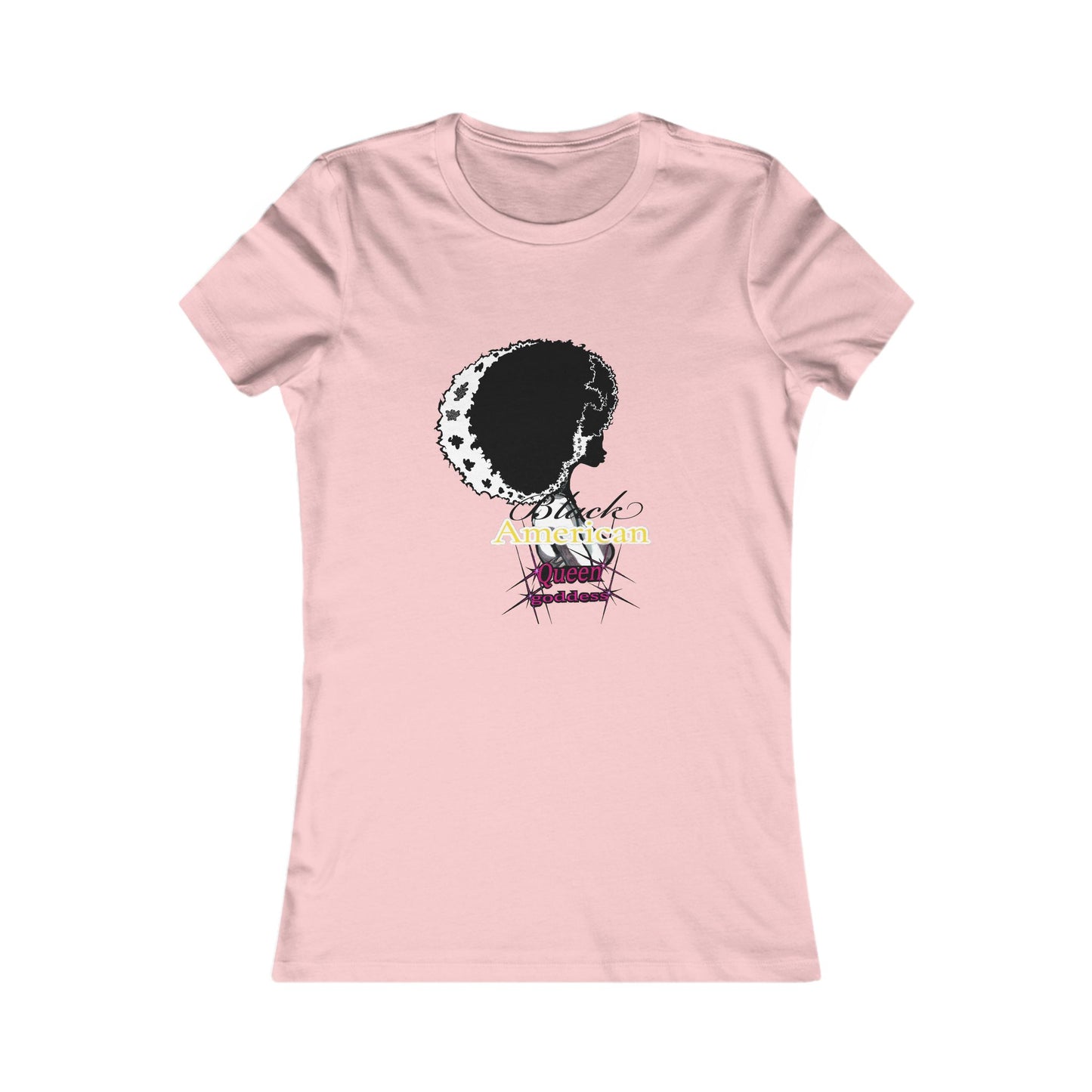Black American Queen goddess gold -Women's Favorite Tee
