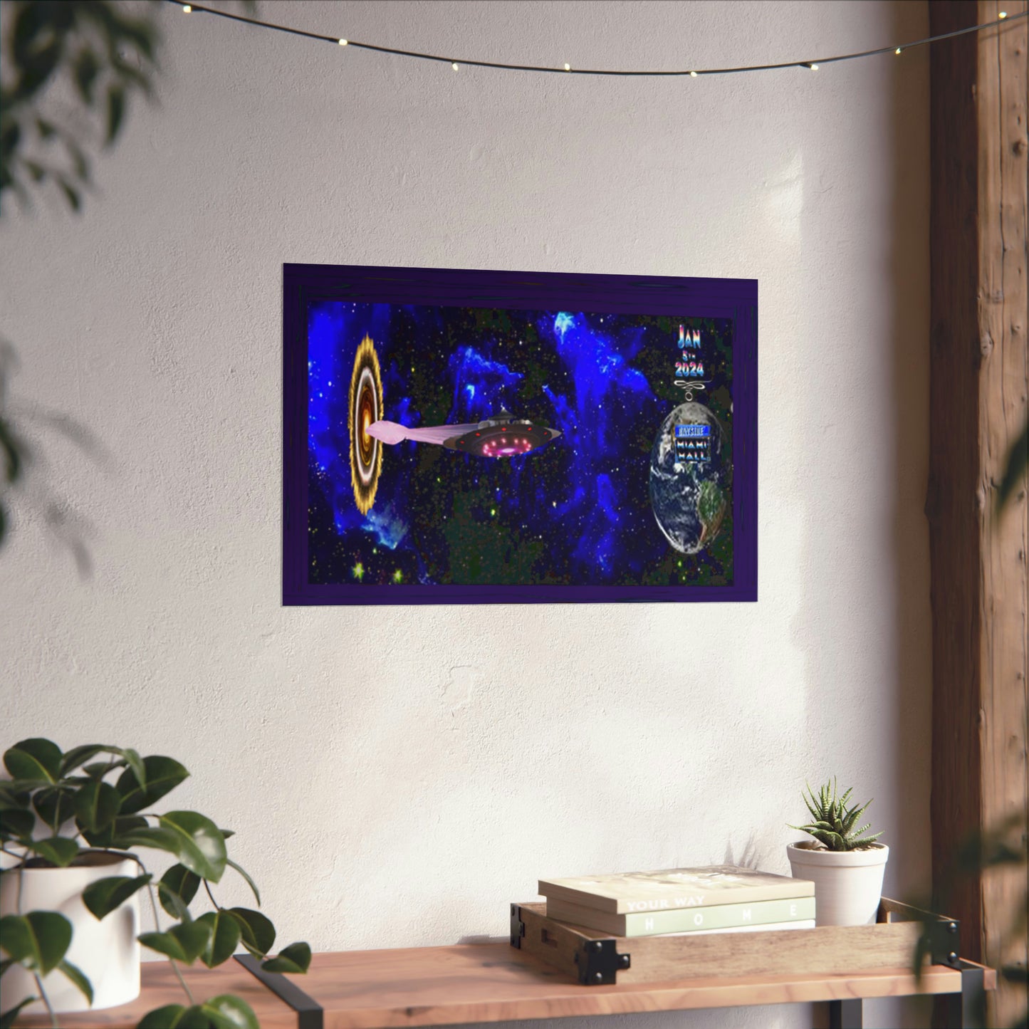 Miami Alien Mall 1 Matte Horizontal Posters