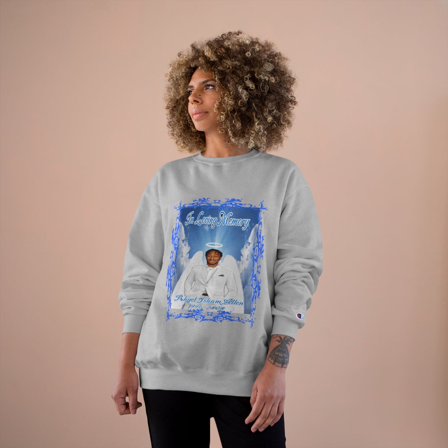 Rhyel - In Loving Memory - Custom - Champion Sweatshirt