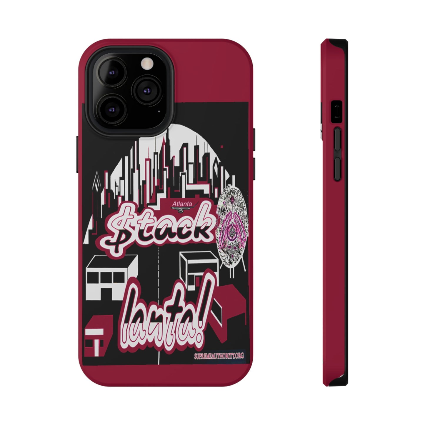 Stack-lanta 2!Remix Red Supreme Authority Iphone ONLY -Impact-Resistant Cases