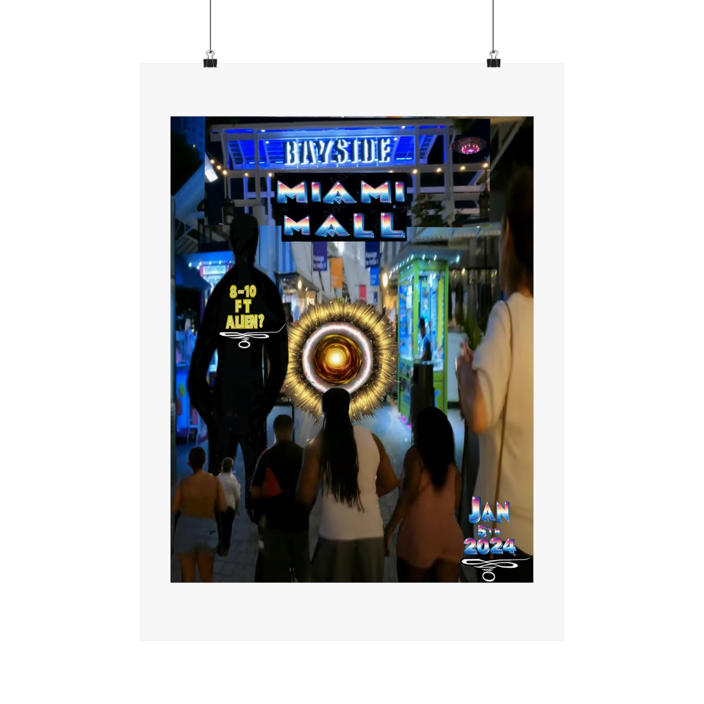 Copy of Miami Alien Mall 2 - Matte Vertical Posters