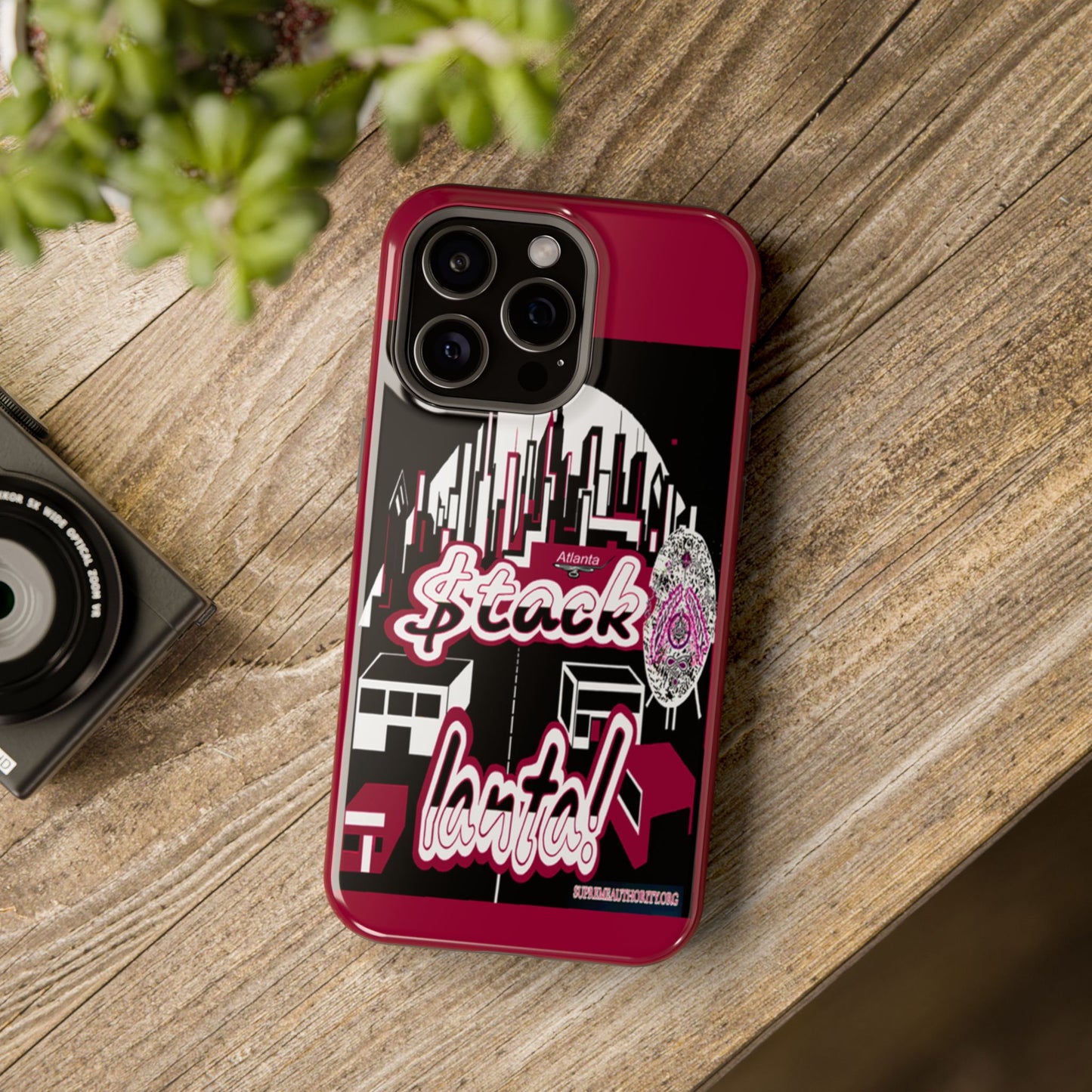 Stack-lanta 2!Remix Red Supreme Authority Iphone ONLY -Impact-Resistant Cases