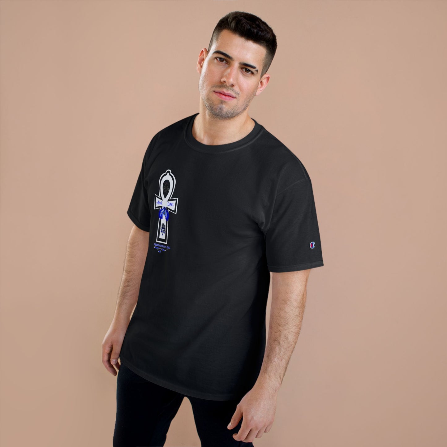 Ankh Life Queen goddess Supreme Authority -Champion T-Shirt