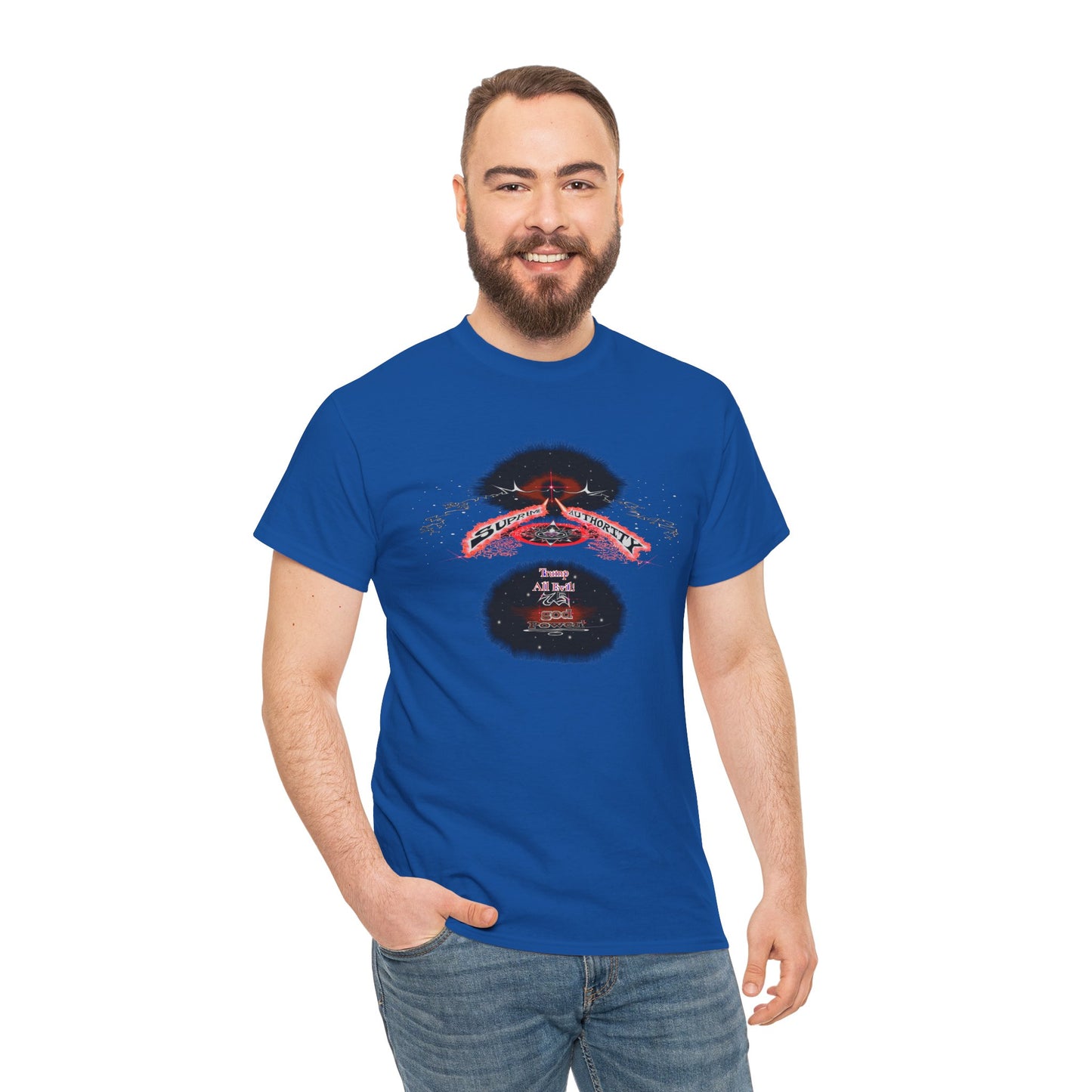 Supreme Authority Trump All Evil -Unisex Heavy Cotton Tee
