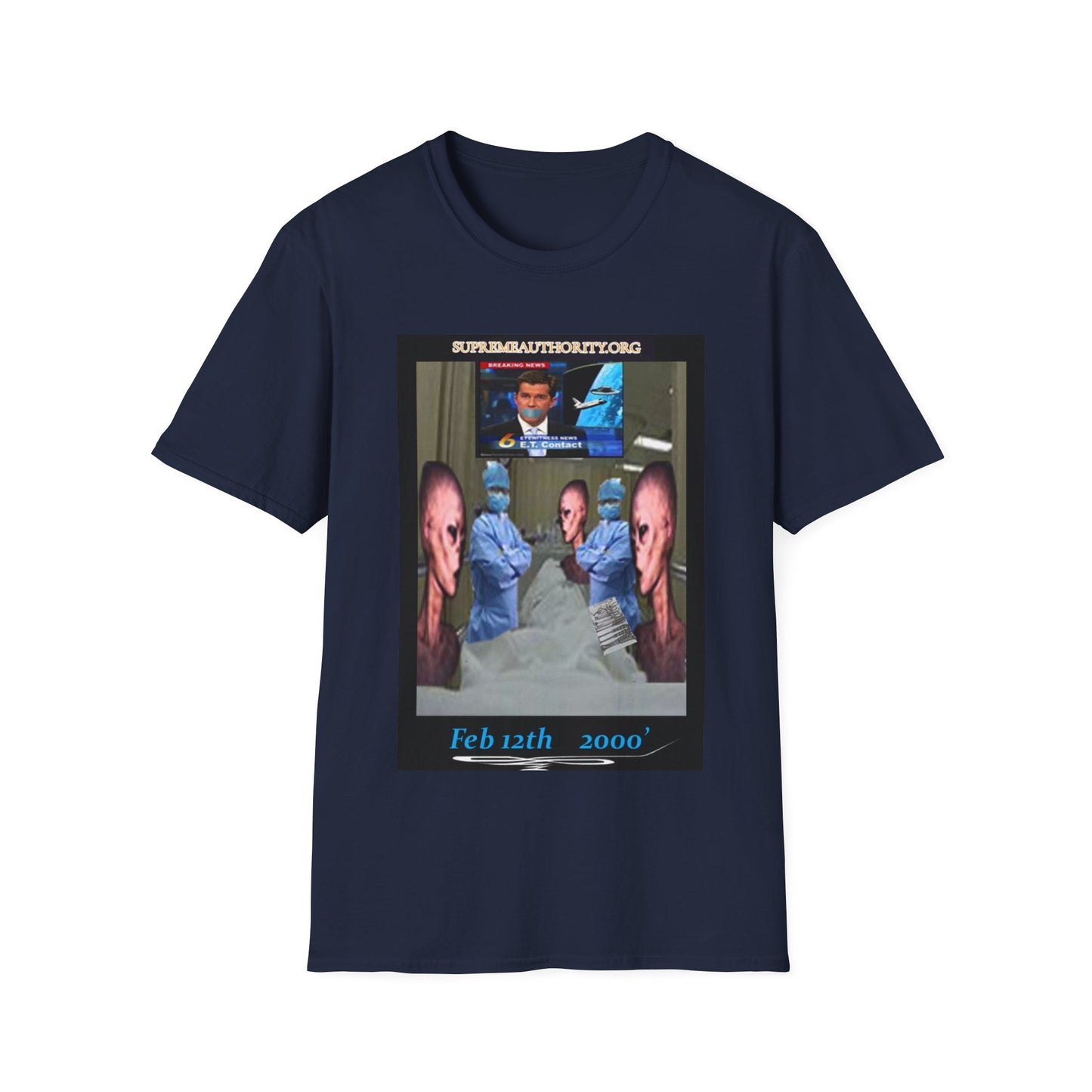 Feb. 12th 2000' An Alien Grey Operation - Grey Unisex Softstyle T-Shirt