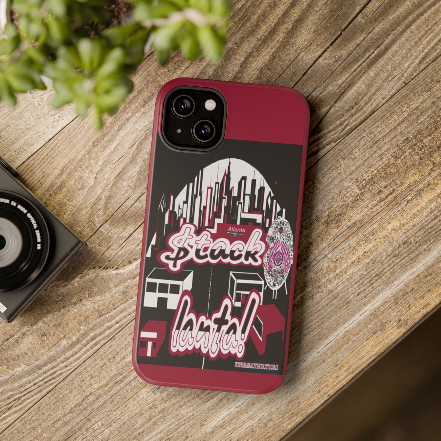Stack-lanta 2!Remix Red Supreme Authority Iphone ONLY -Impact-Resistant Cases