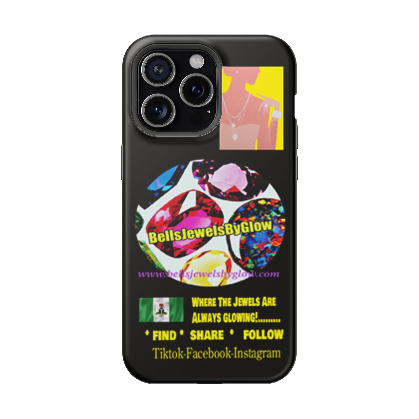 Jewels by Glow Iphone only! MagSafe Tough Cases
