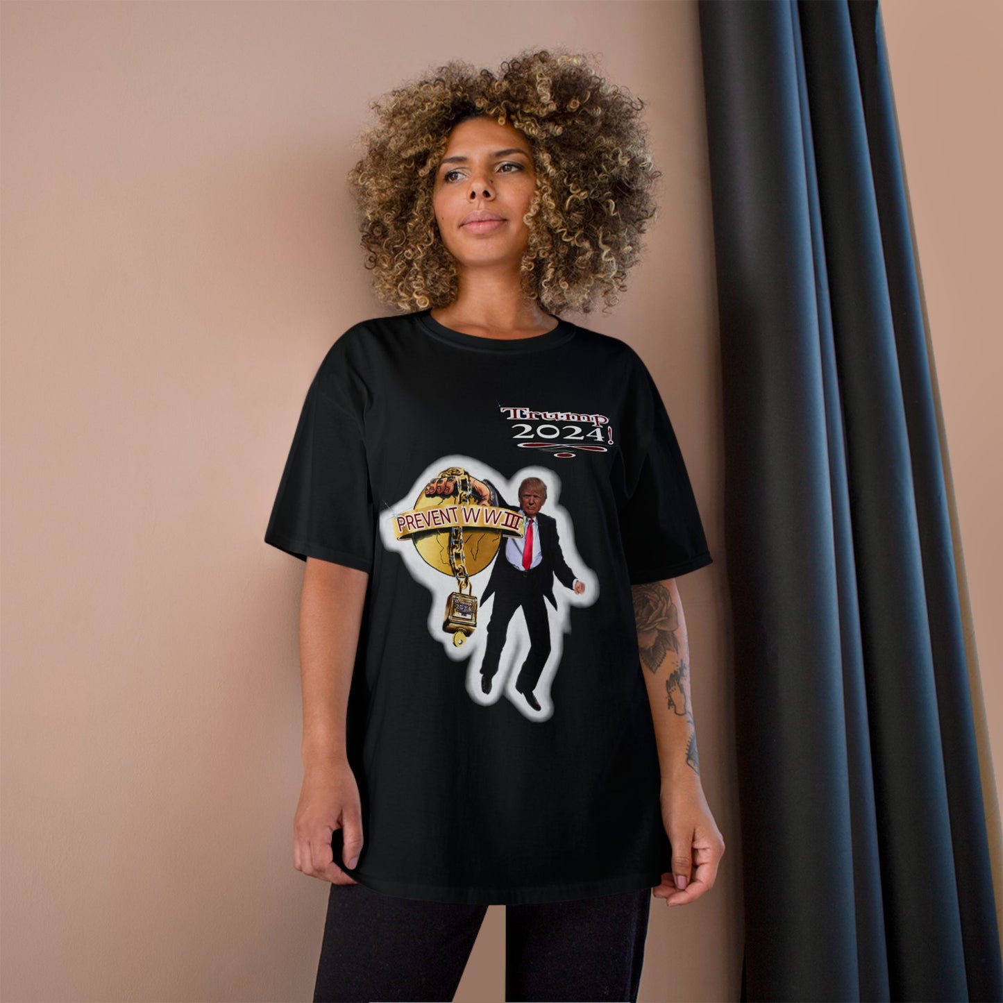 Trump Prevent WW3 1 -Champion T-Shirt