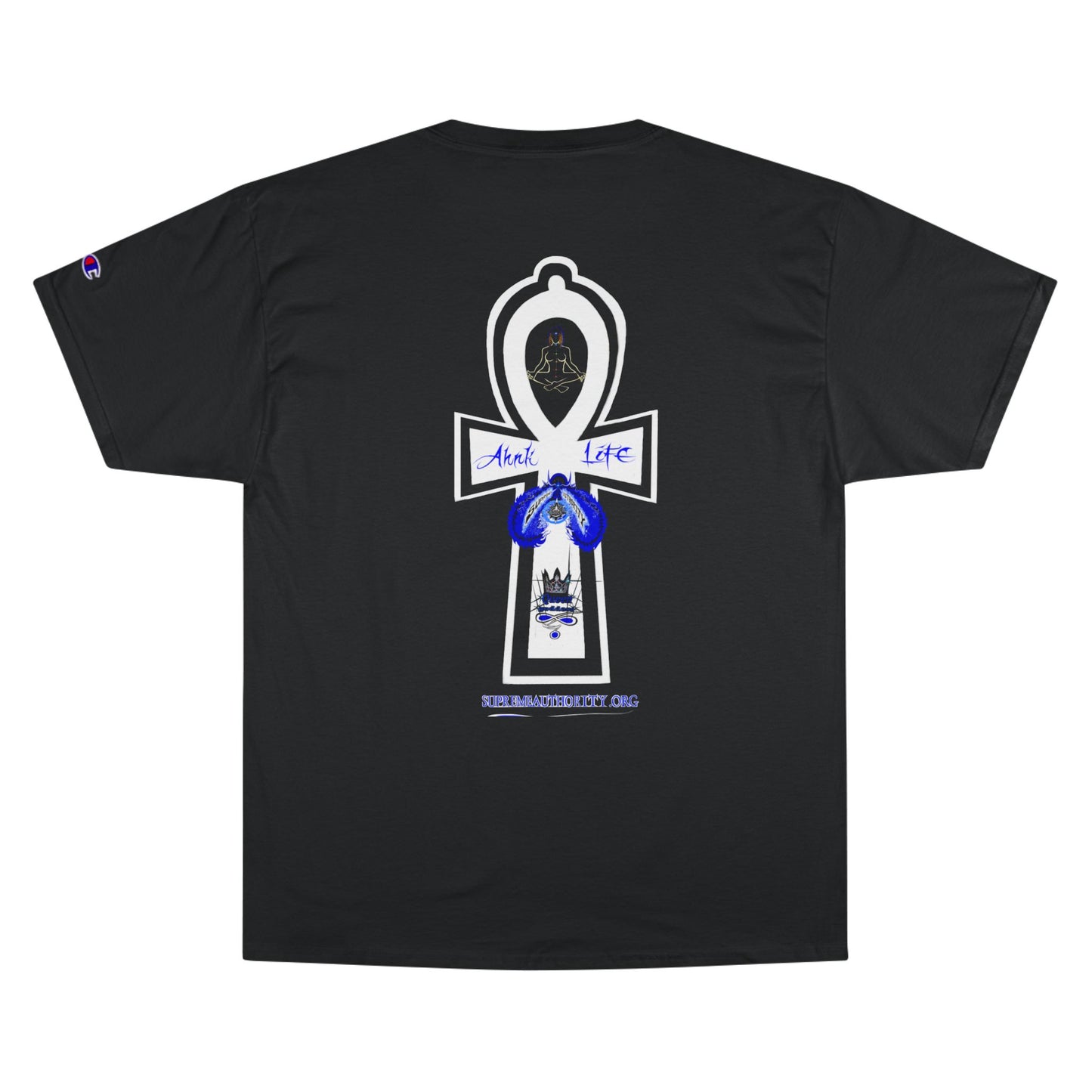Ankh Life Queen goddess Supreme Authority -Champion T-Shirt