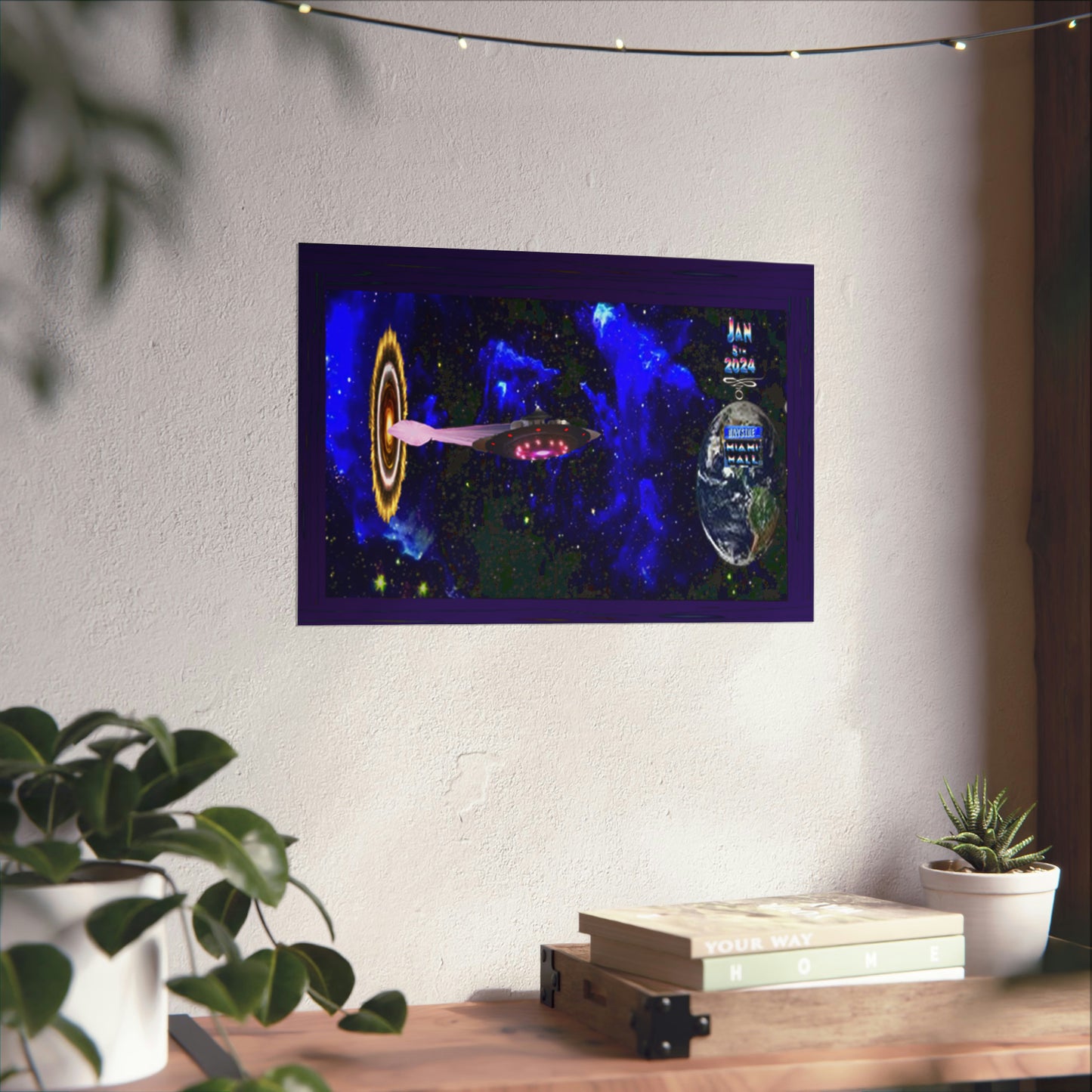 Miami Alien Mall 1 Matte Horizontal Posters