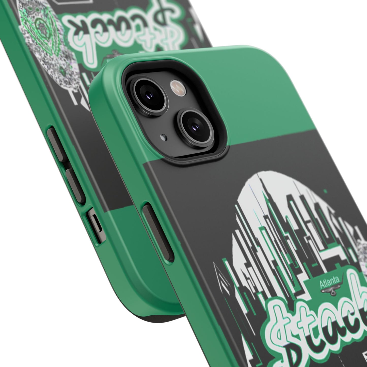 Stack-lanta 2! Remix Green Supreme Authority Iphone ONLY -Impact-Resistant Cases