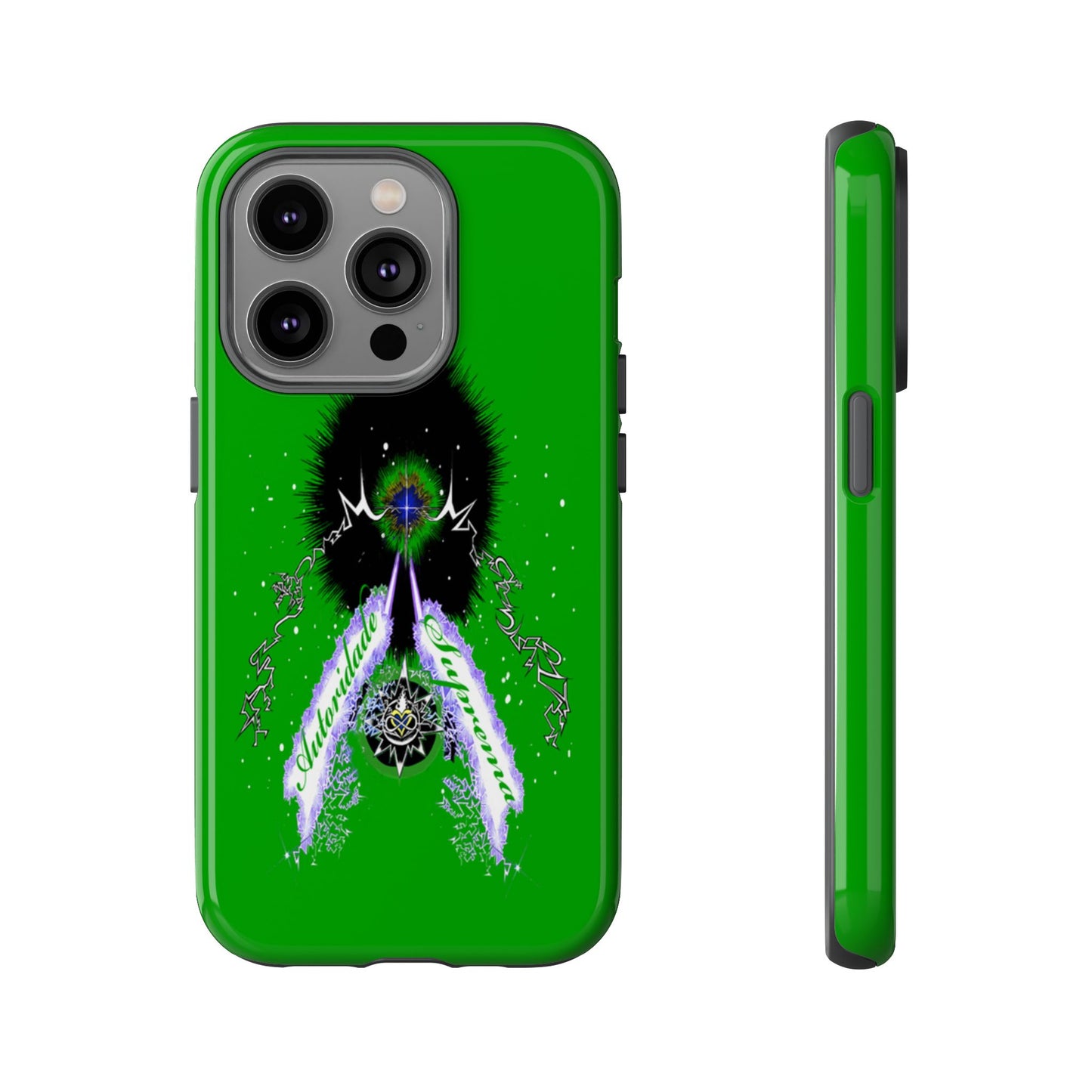 Autoridade Suprema -Portuguese -Green-Iphone only! Tough Cases