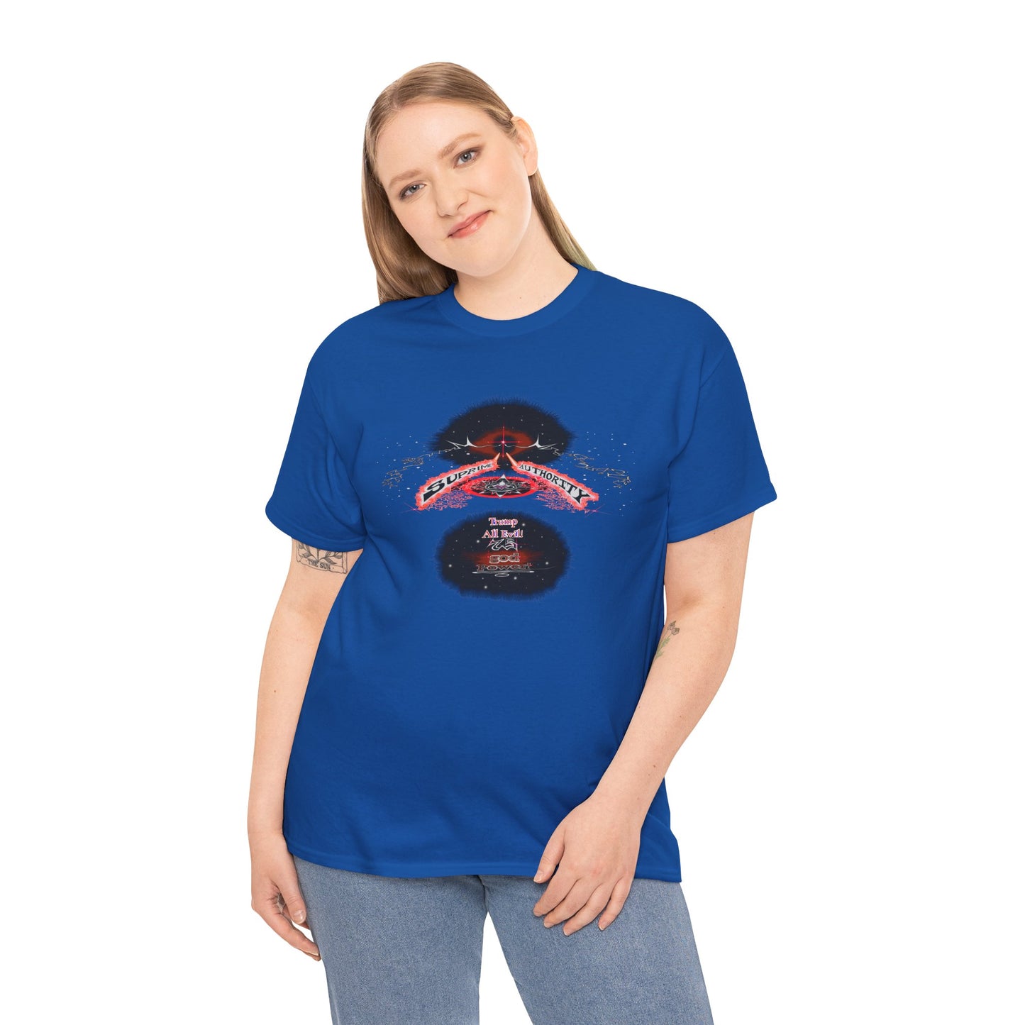Supreme Authority Trump All Evil -Unisex Heavy Cotton Tee
