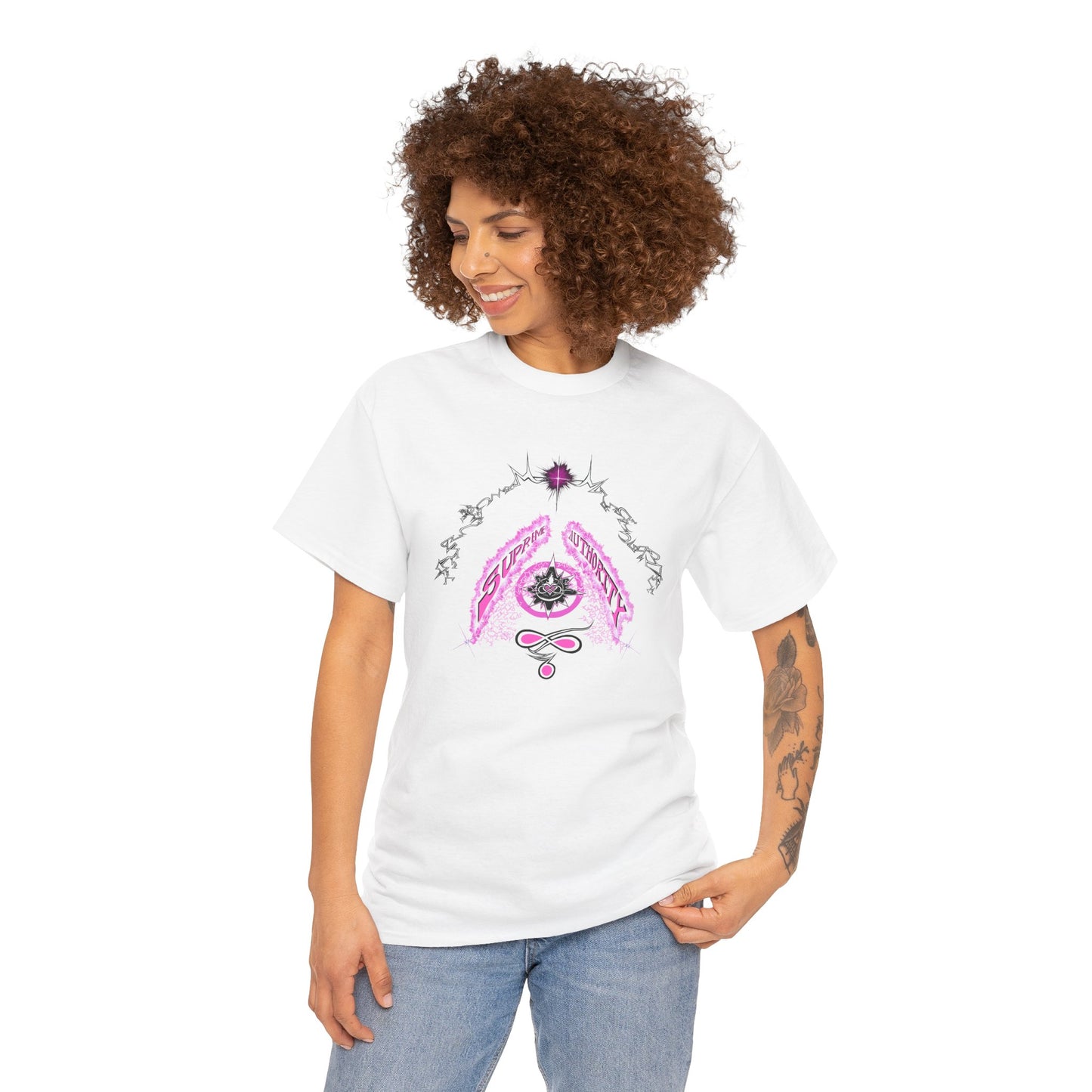 Copy of Supreme Authority pink! Unisex Heavy Cotton Tee