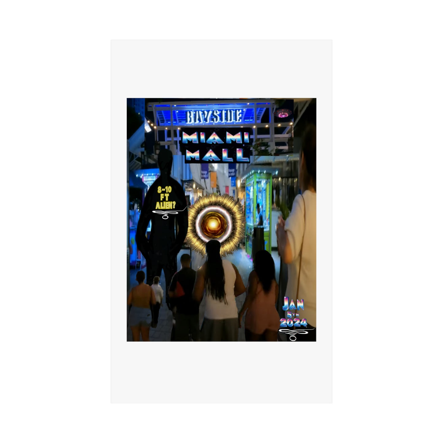 Copy of Miami Alien Mall 2 - Matte Vertical Posters