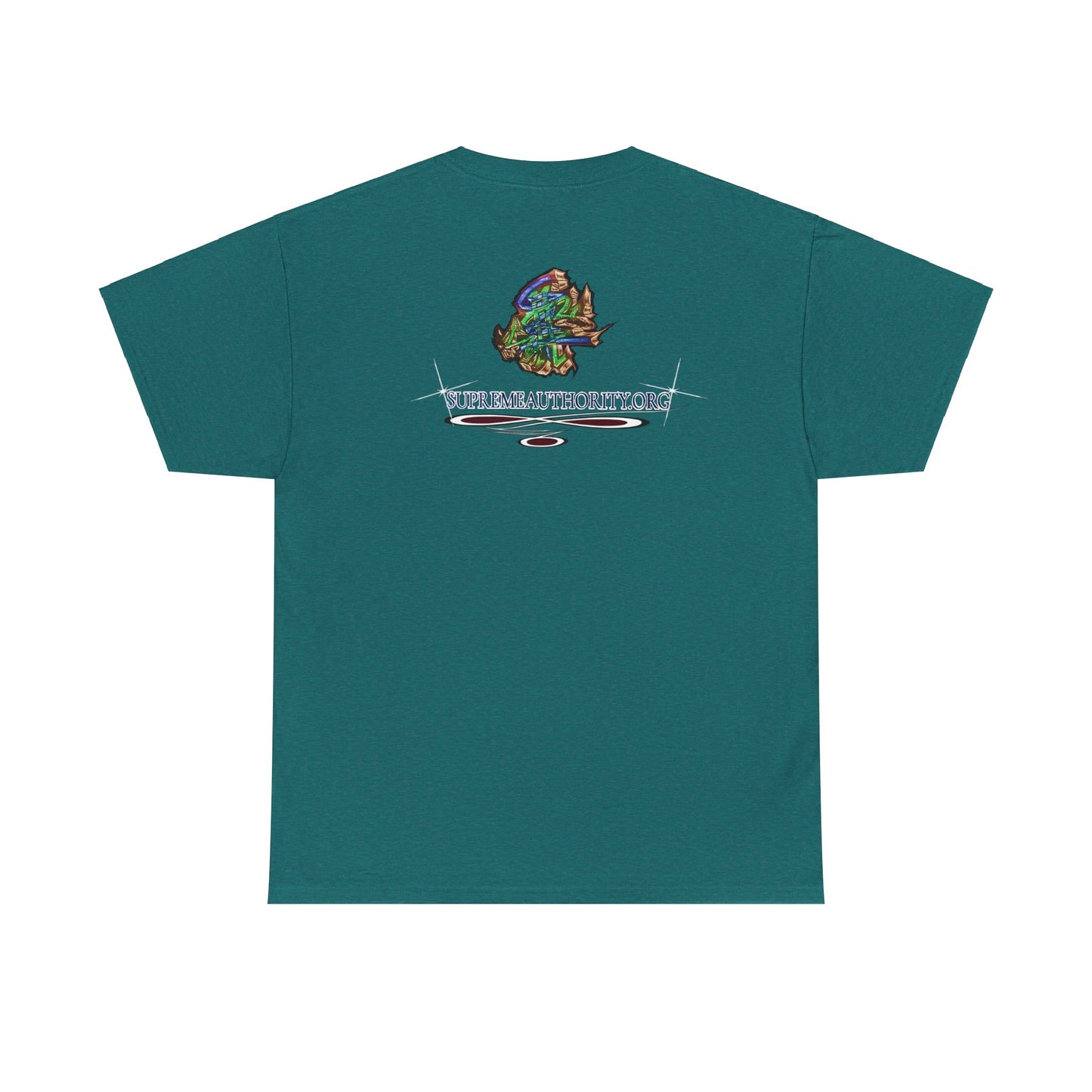 Stack-lanta Get Money graffiti Supreme Authority Unisex Heavy Cotton Tee