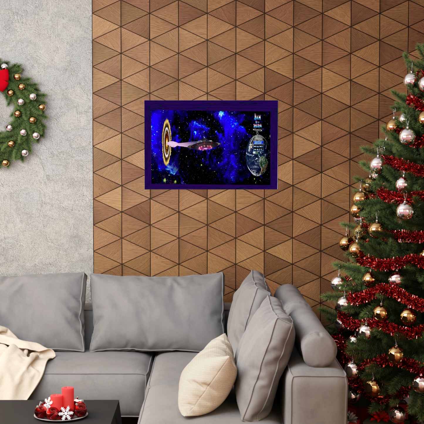 Miami Alien Mall 1 Matte Horizontal Posters