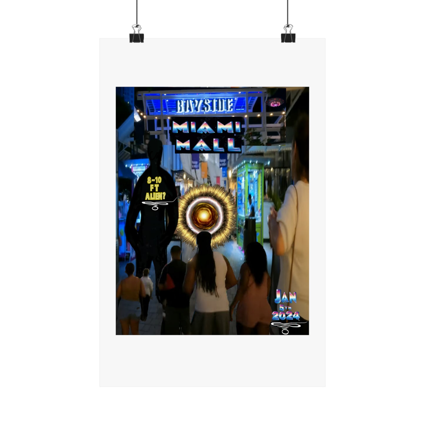 Copy of Miami Alien Mall 2 - Matte Vertical Posters