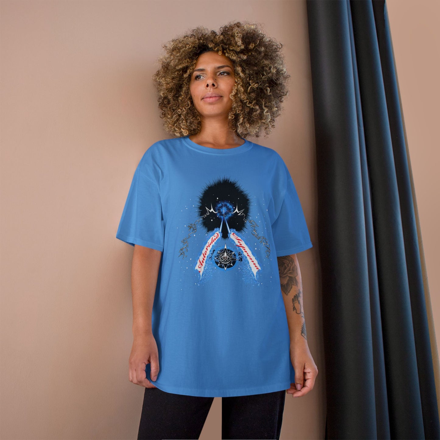 Autoridad Suprema Philipians 4:13 Champion T-Shirt