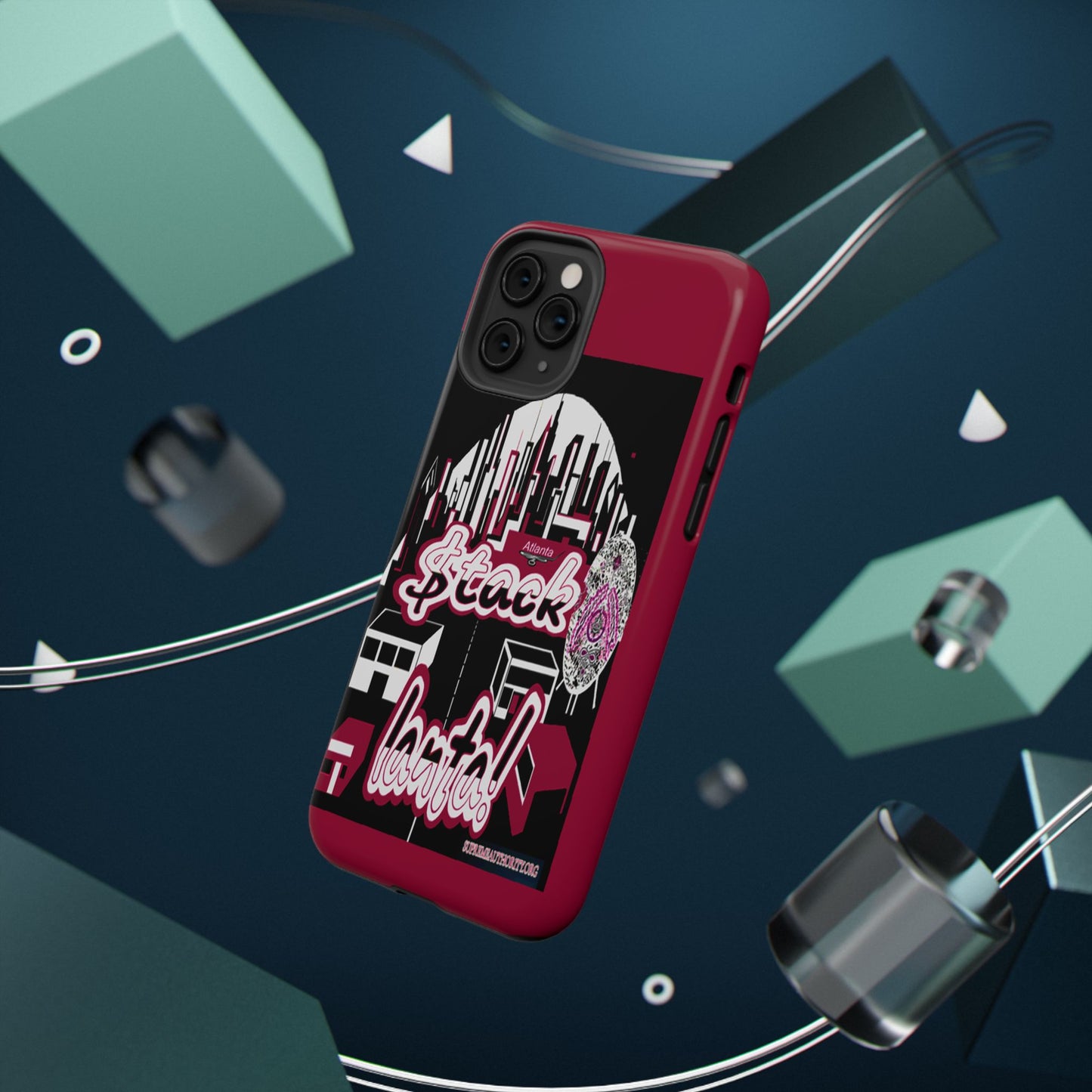 Stack-lanta 2!Remix Red Supreme Authority Iphone ONLY -Impact-Resistant Cases