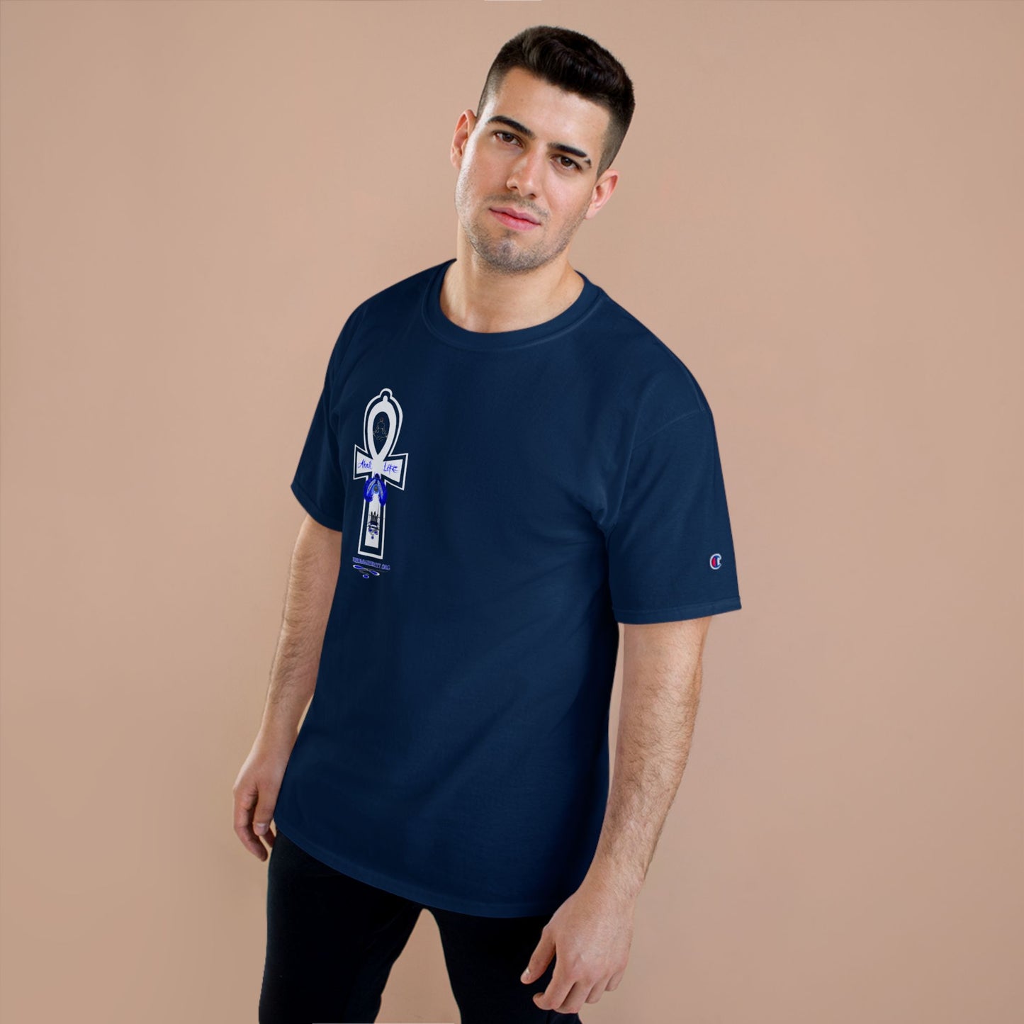 Ankh Life Queen goddess Supreme Authority -Champion T-Shirt