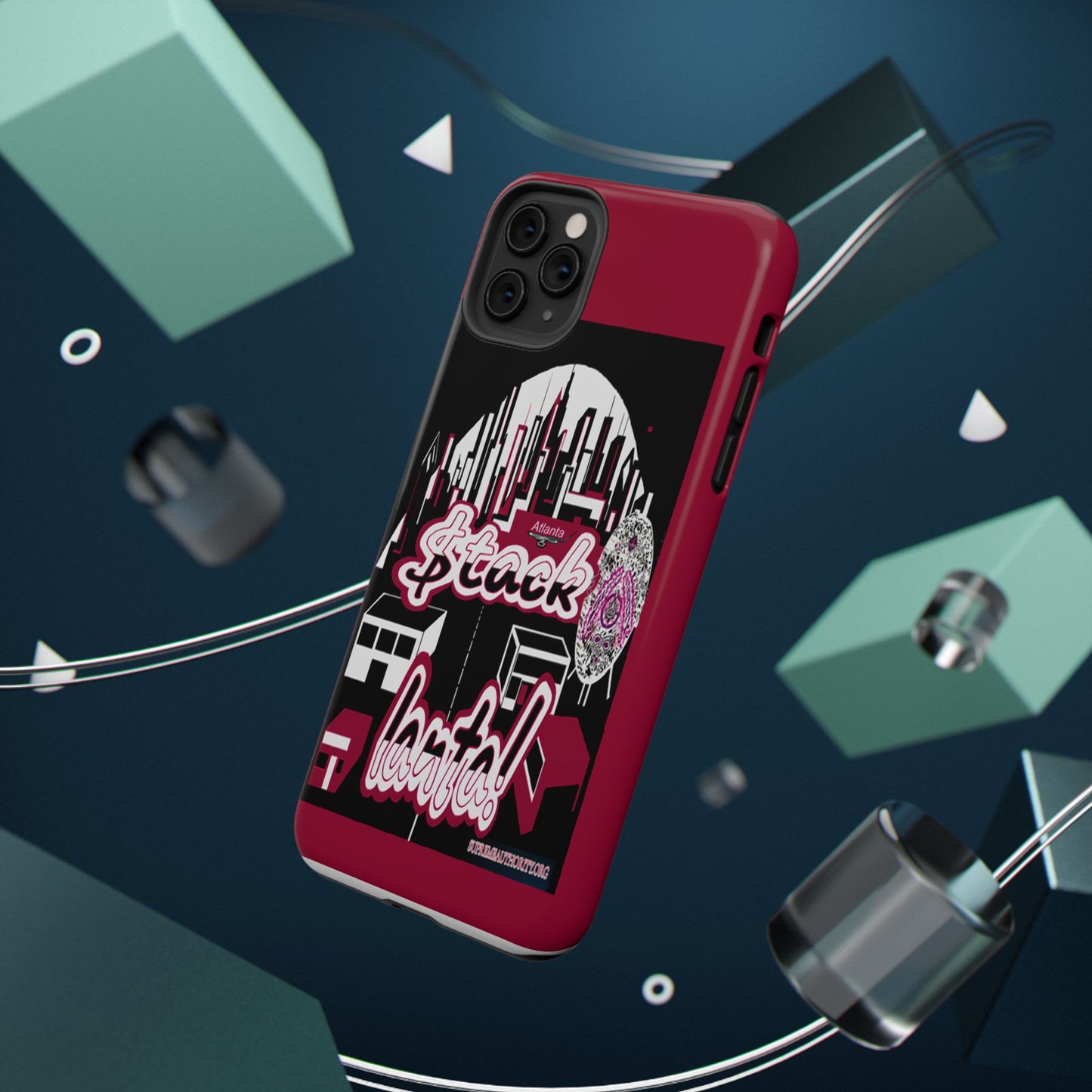 Stack-lanta 2!Remix Red Supreme Authority Iphone ONLY -Impact-Resistant Cases