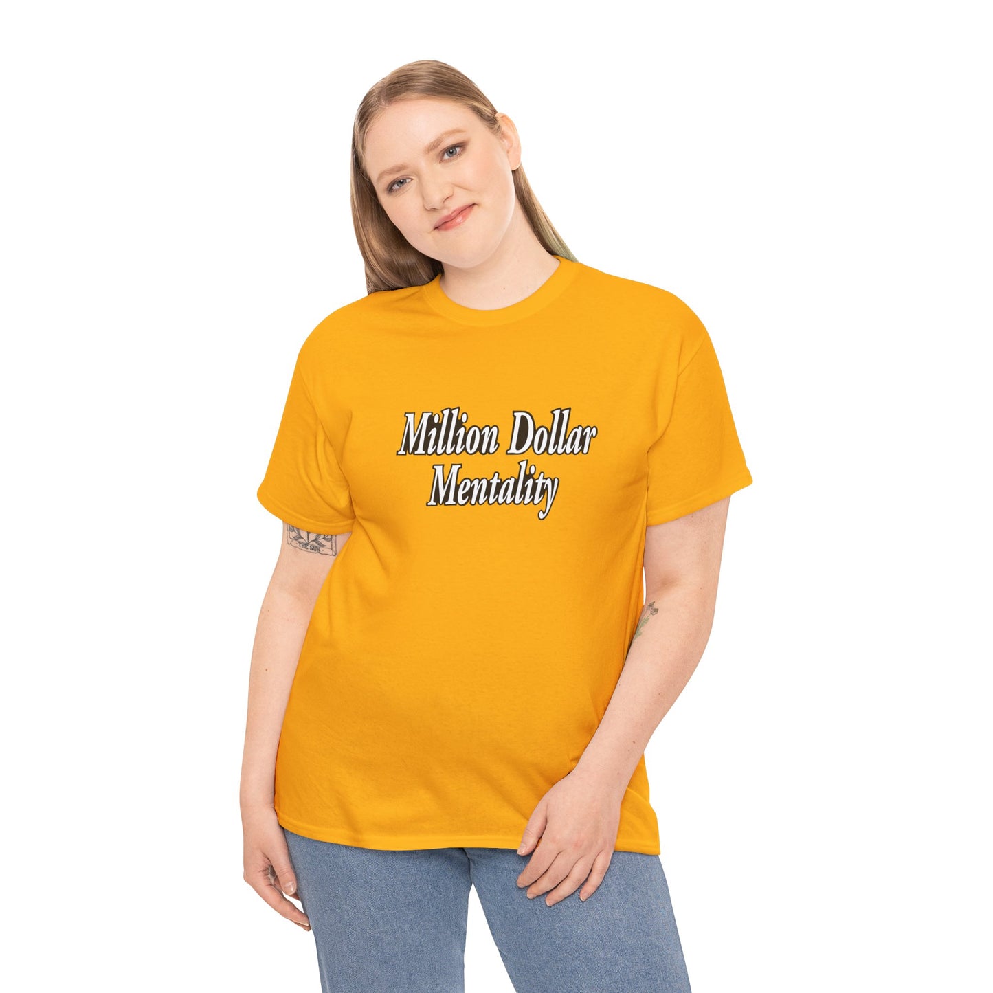 Copy of Million Dollar Mentality 2 w/ Life Hack Unisex Heavy Cotton Tee