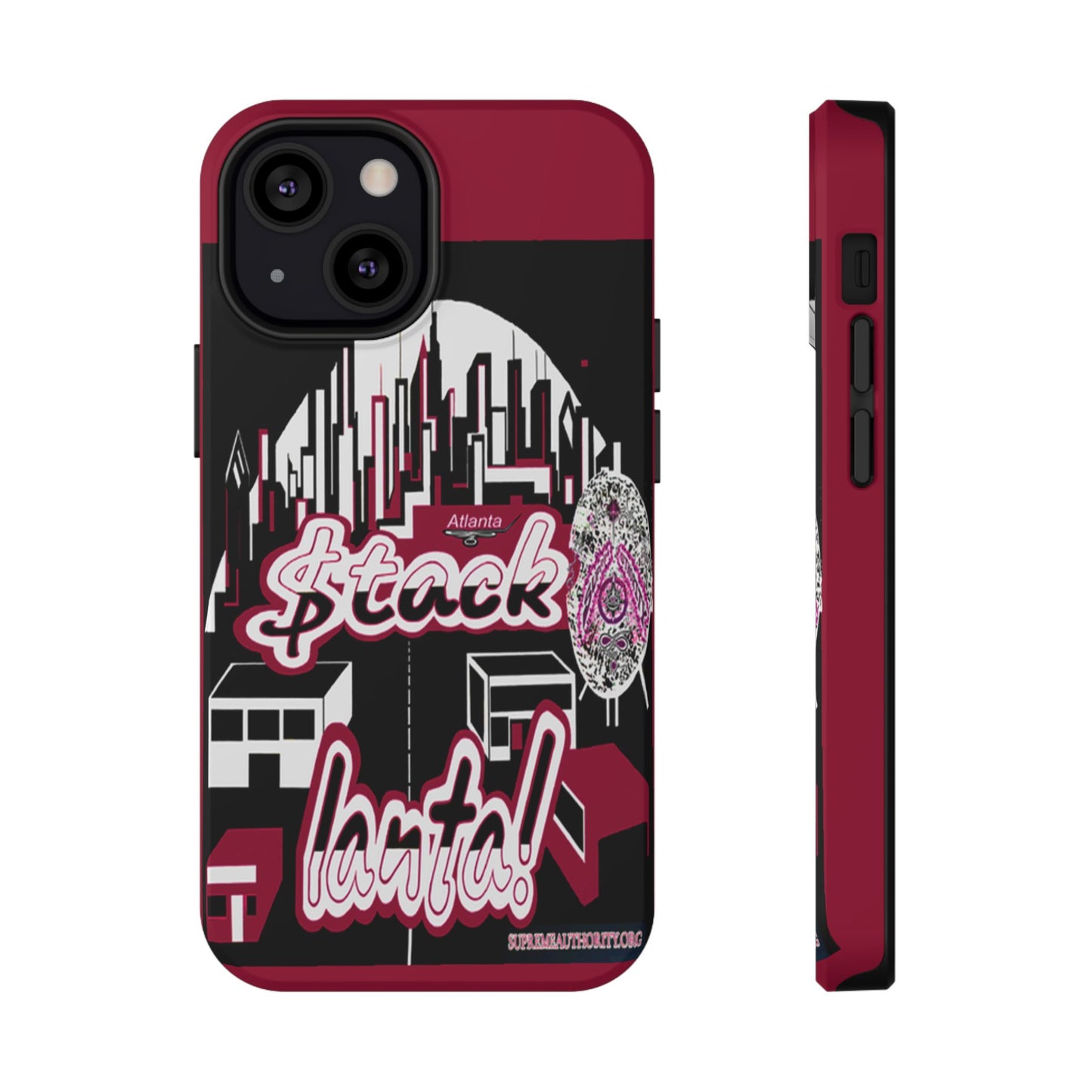Stack-lanta 2!Remix Red Supreme Authority Iphone ONLY -Impact-Resistant Cases