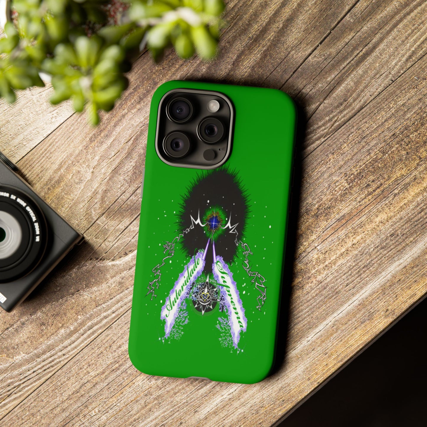 Autoridade Suprema -Portuguese -Green-Iphone only! Tough Cases