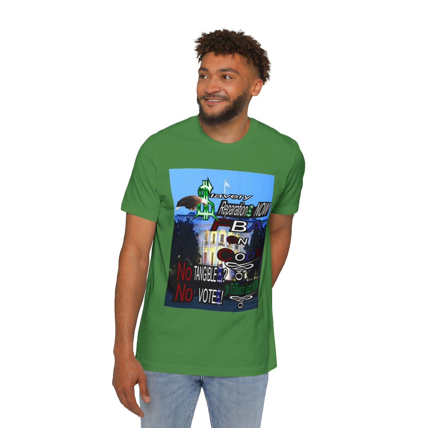 FBA Reparations now! -USA-Made Unisex Short-Sleeve Jersey T-Shirt