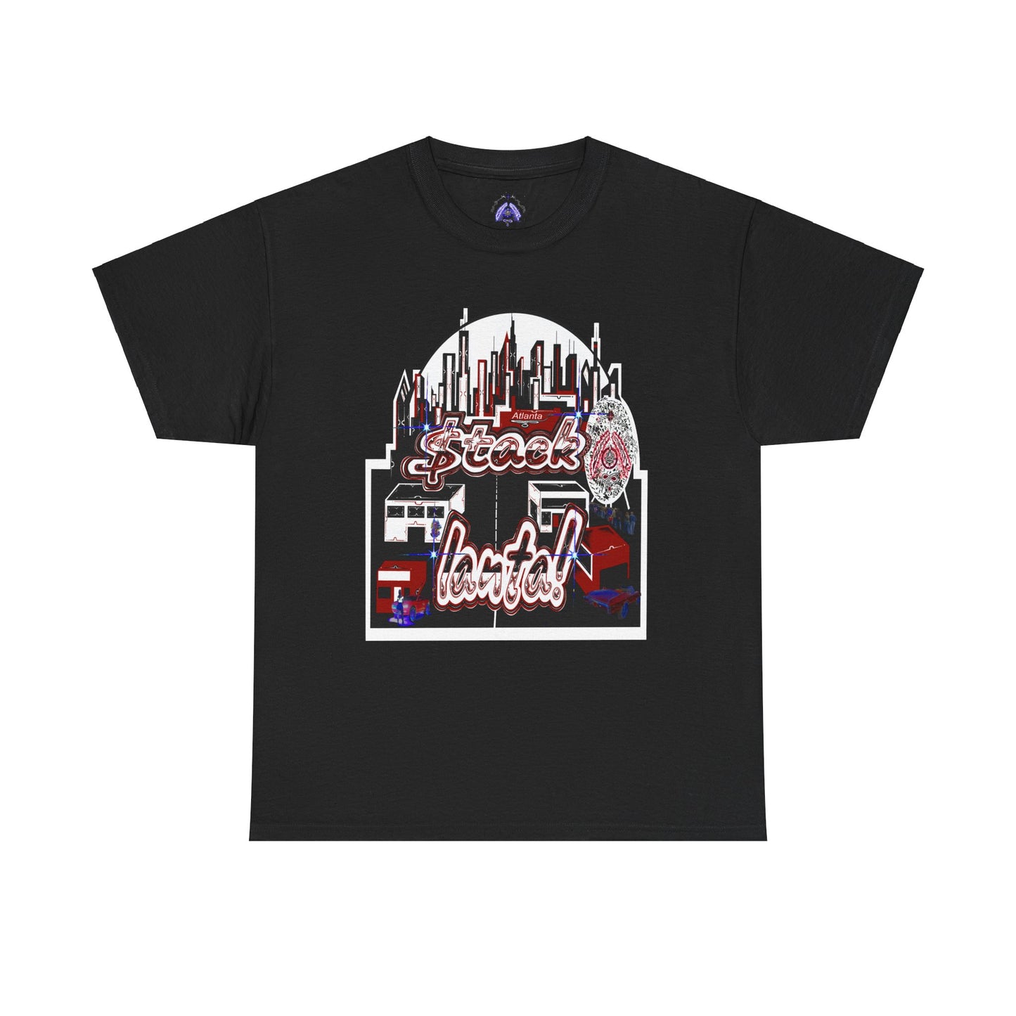 Stack-lanta Get Money graffiti Supreme Authority Unisex Heavy Cotton Tee