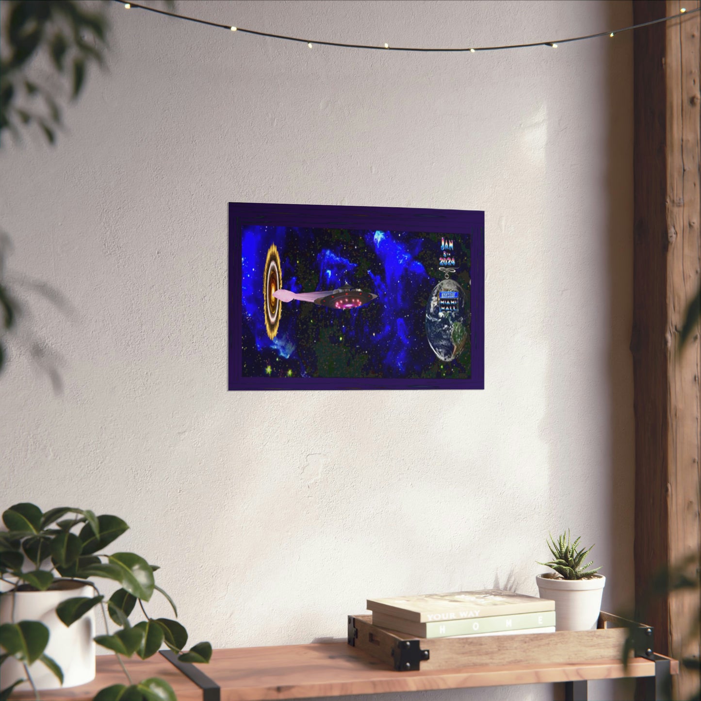Miami Alien Mall 1 Matte Horizontal Posters