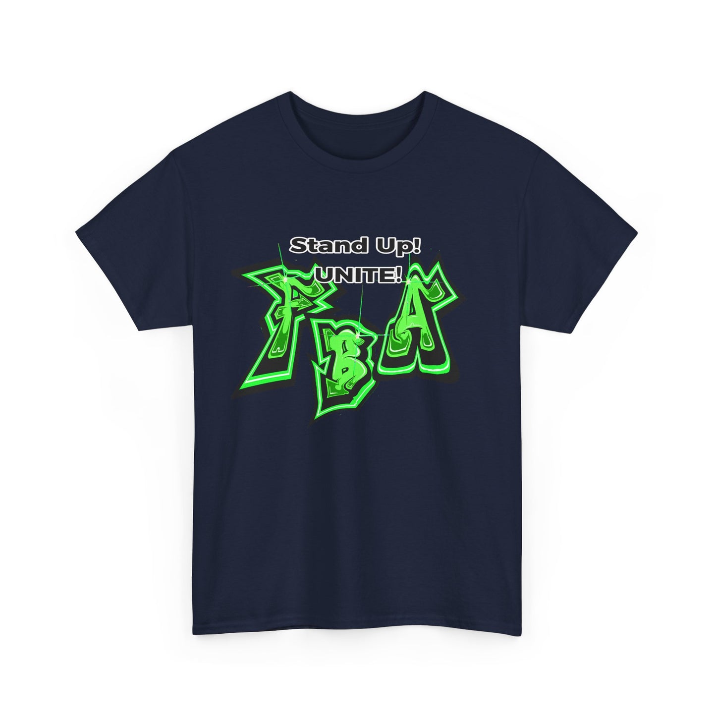 Stand Up! United Gains Unisex Heavy Cotton Tee | Graffiti Style, Streetwear, Casual Wear, Gift for Friends, Comfortable Everyday Tee