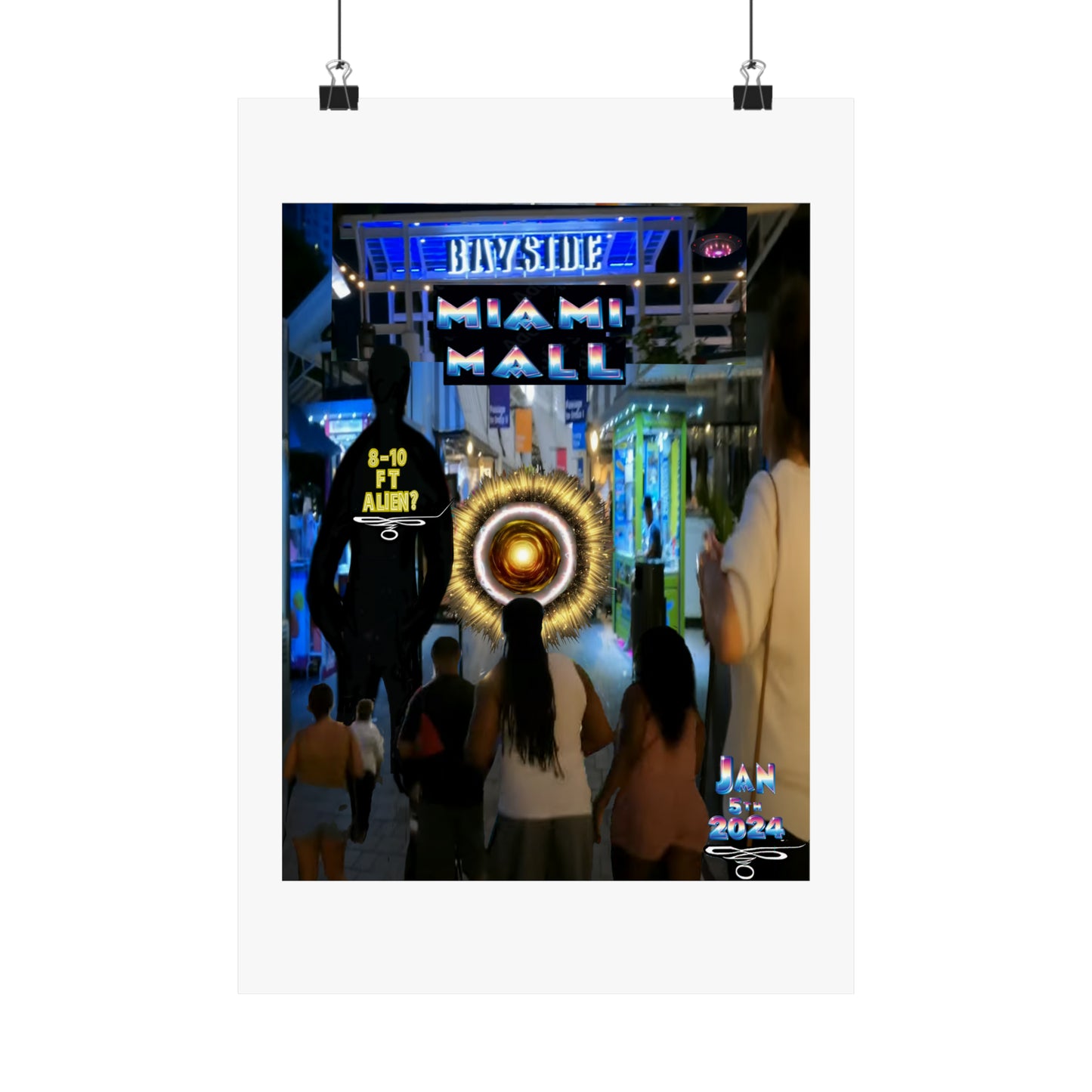 Copy of Miami Alien Mall 2 - Matte Vertical Posters