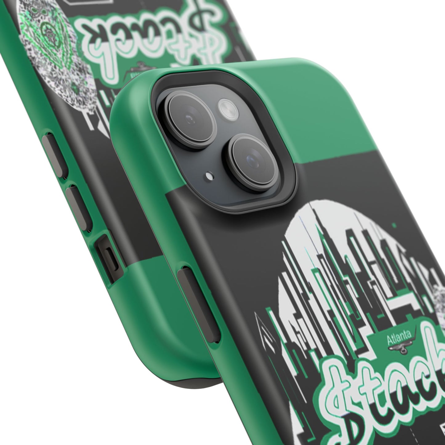 Stack-lanta 2! Remix Green Supreme Authority Iphone ONLY -Impact-Resistant Cases
