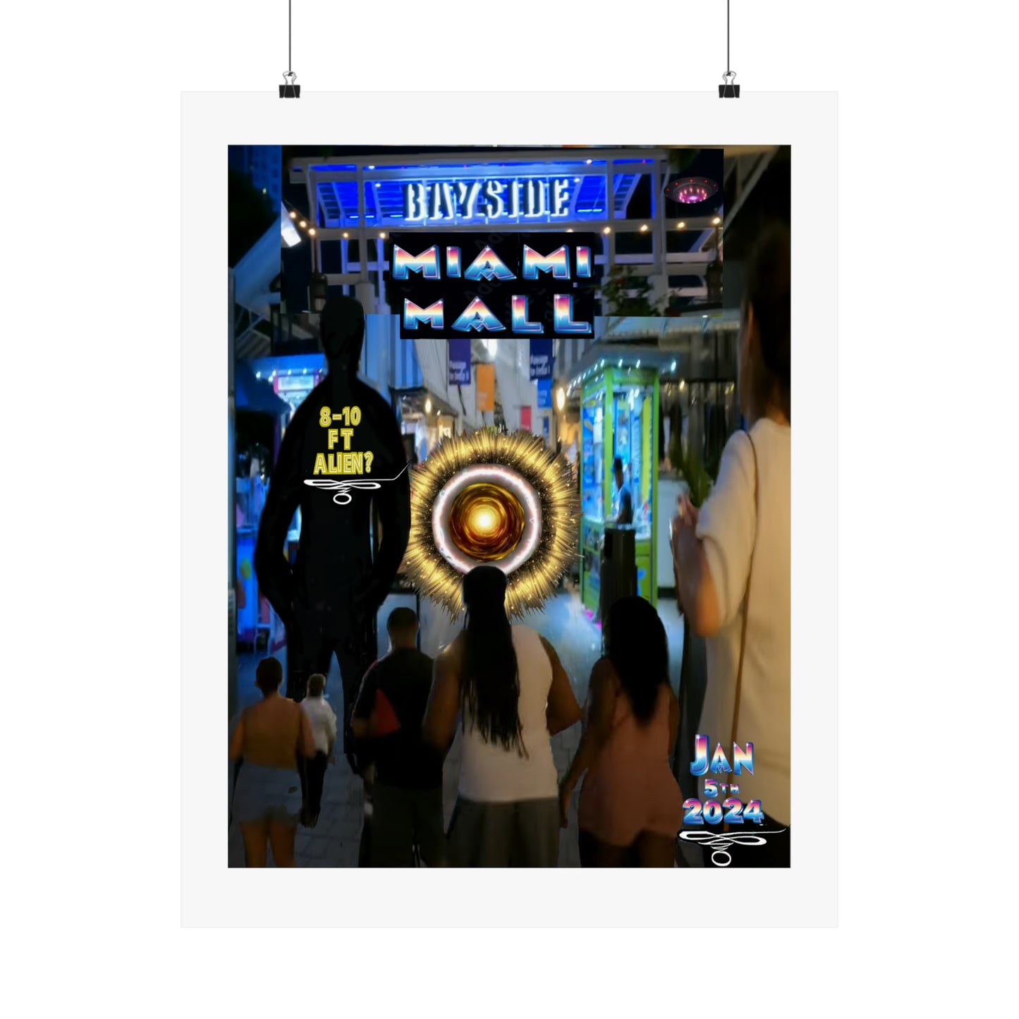 Copy of Miami Alien Mall 2 - Matte Vertical Posters