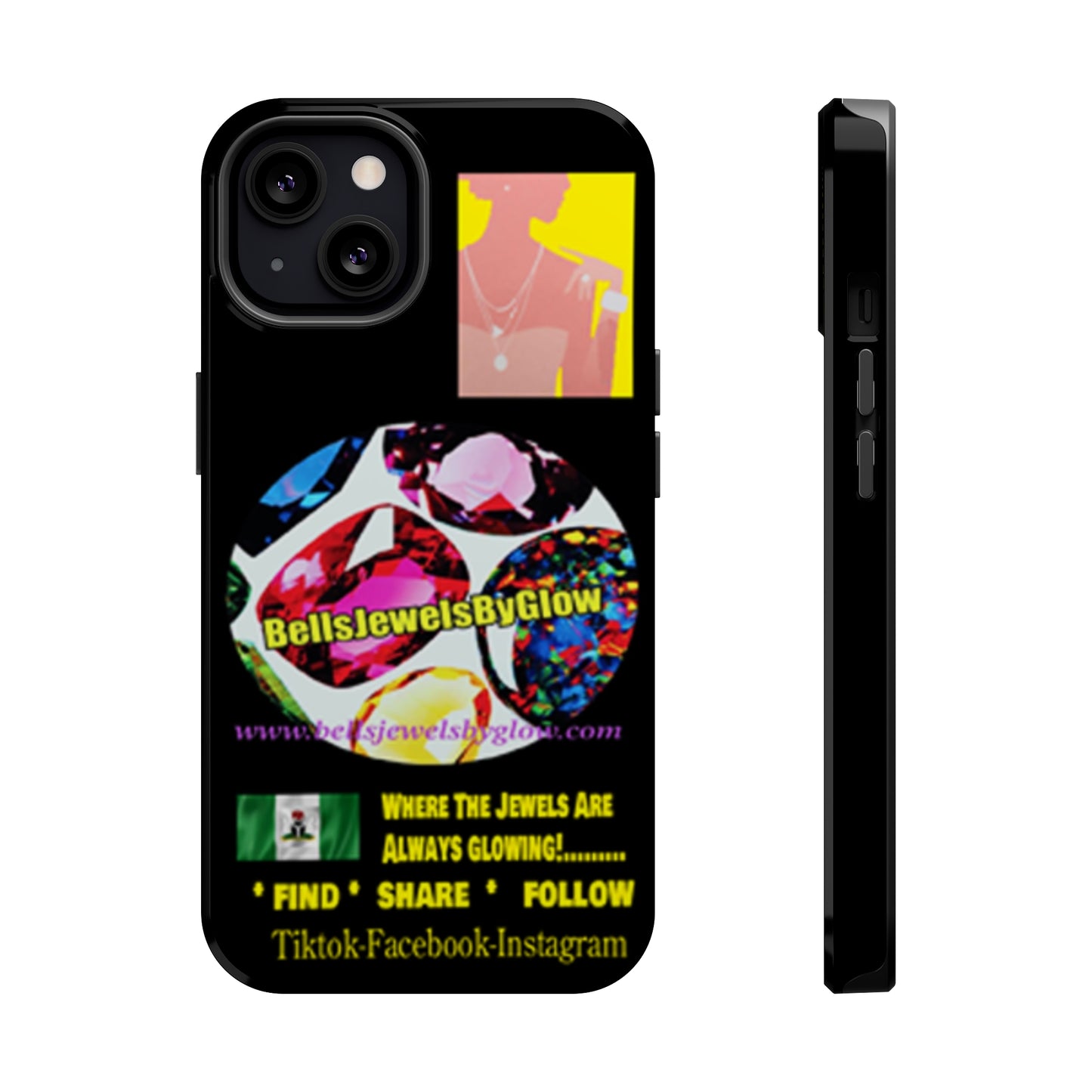Jewels by Glow Iphone only! MagSafe Tough Cases