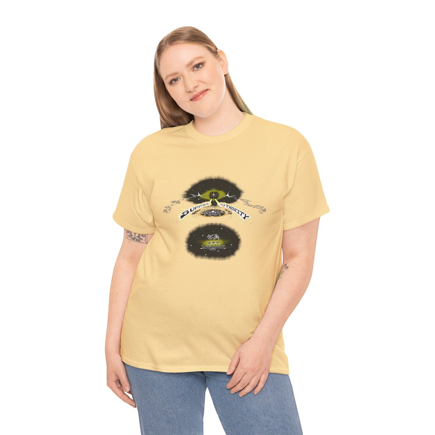 Copy of Supreme Authority god Power Gold -Unisex Heavy Cotton Tee