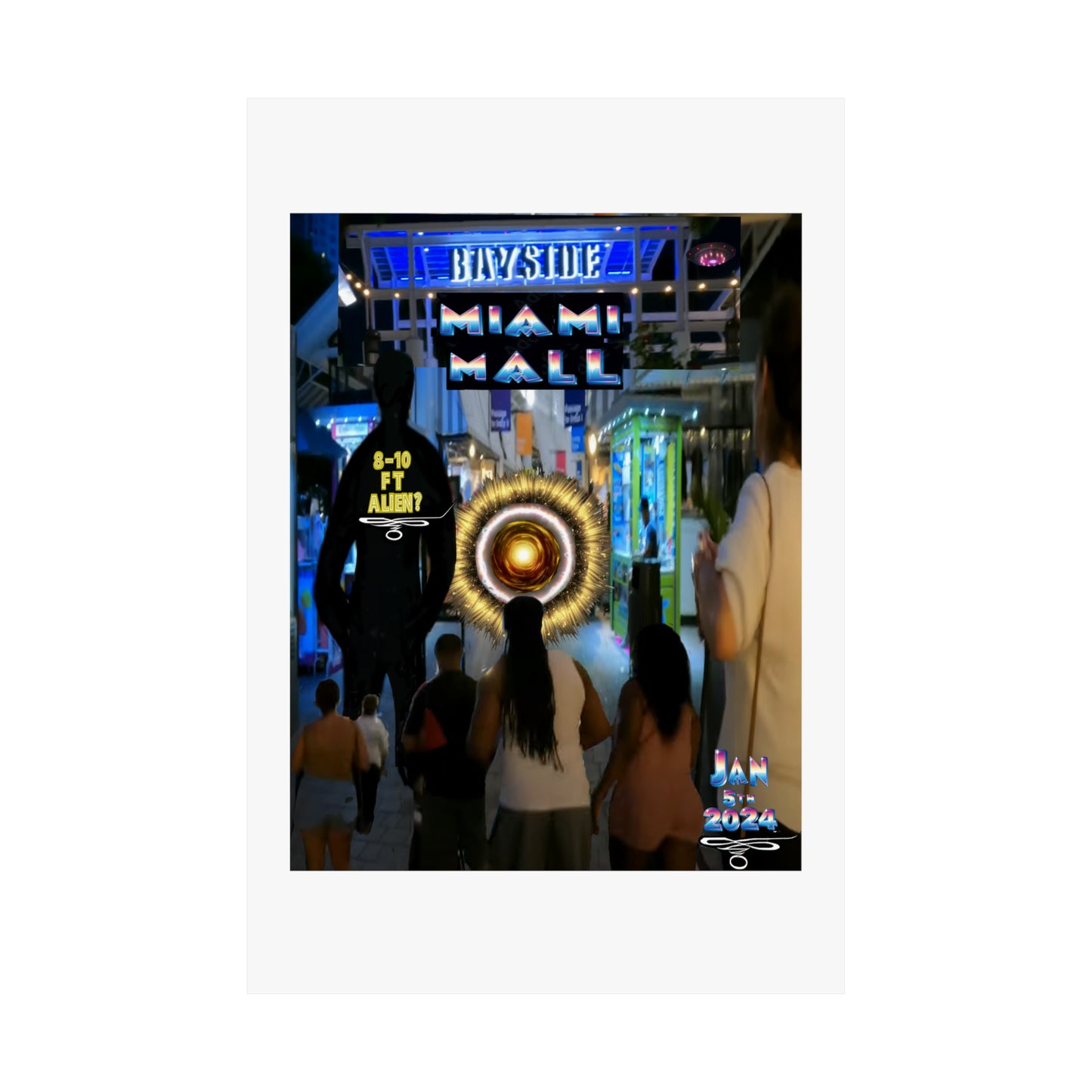 Copy of Miami Alien Mall 2 - Matte Vertical Posters