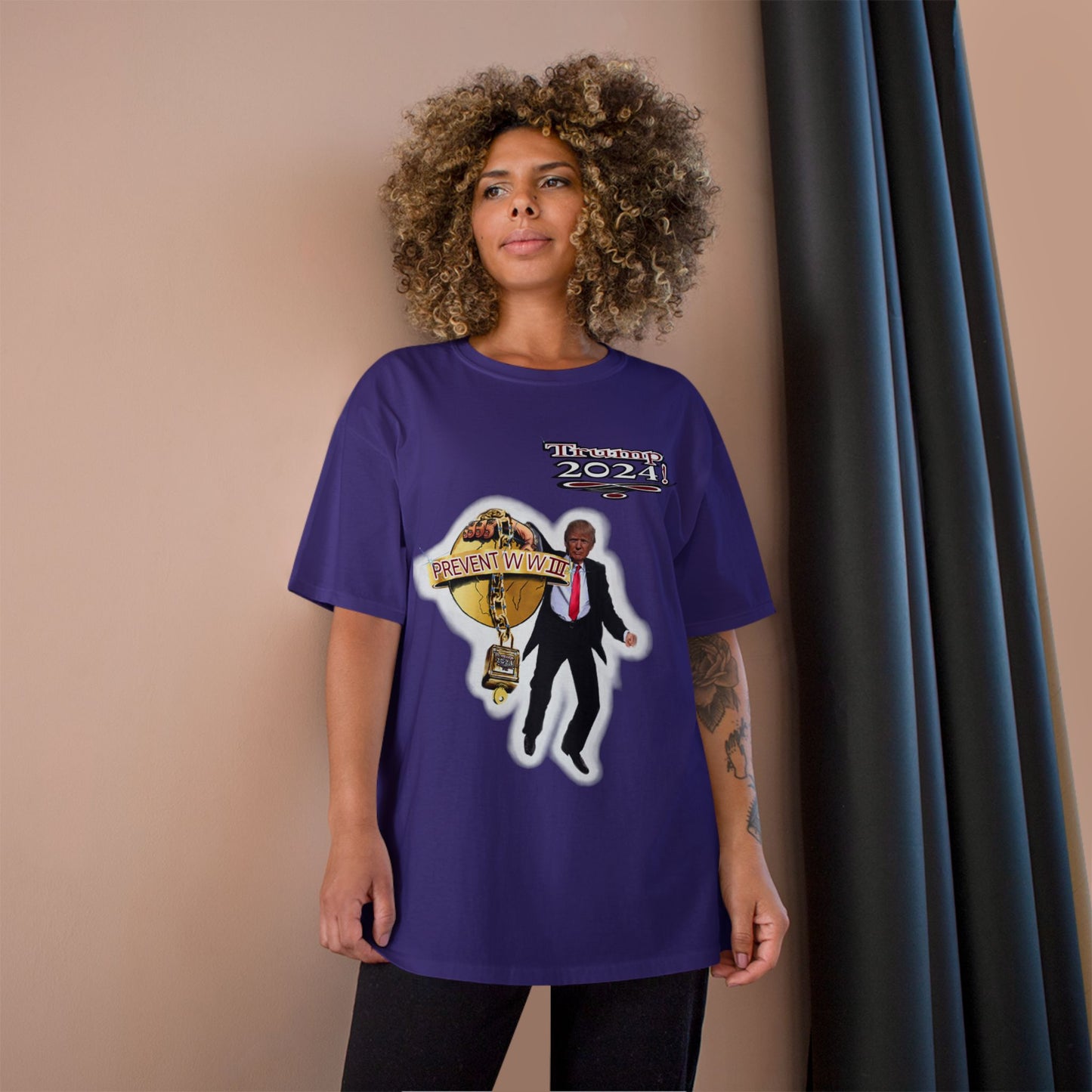 Trump Prevent WW3 1 -Champion T-Shirt