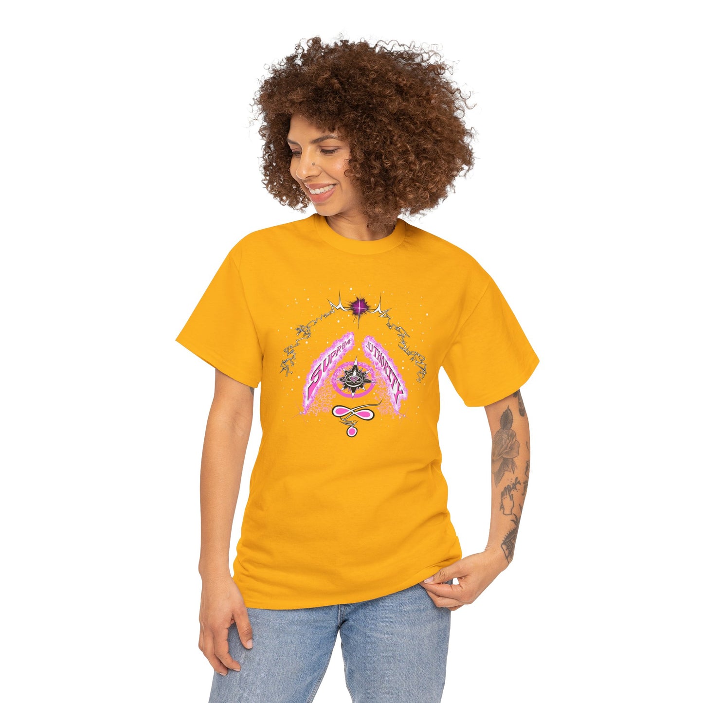 Copy of Supreme Authority pink! Unisex Heavy Cotton Tee