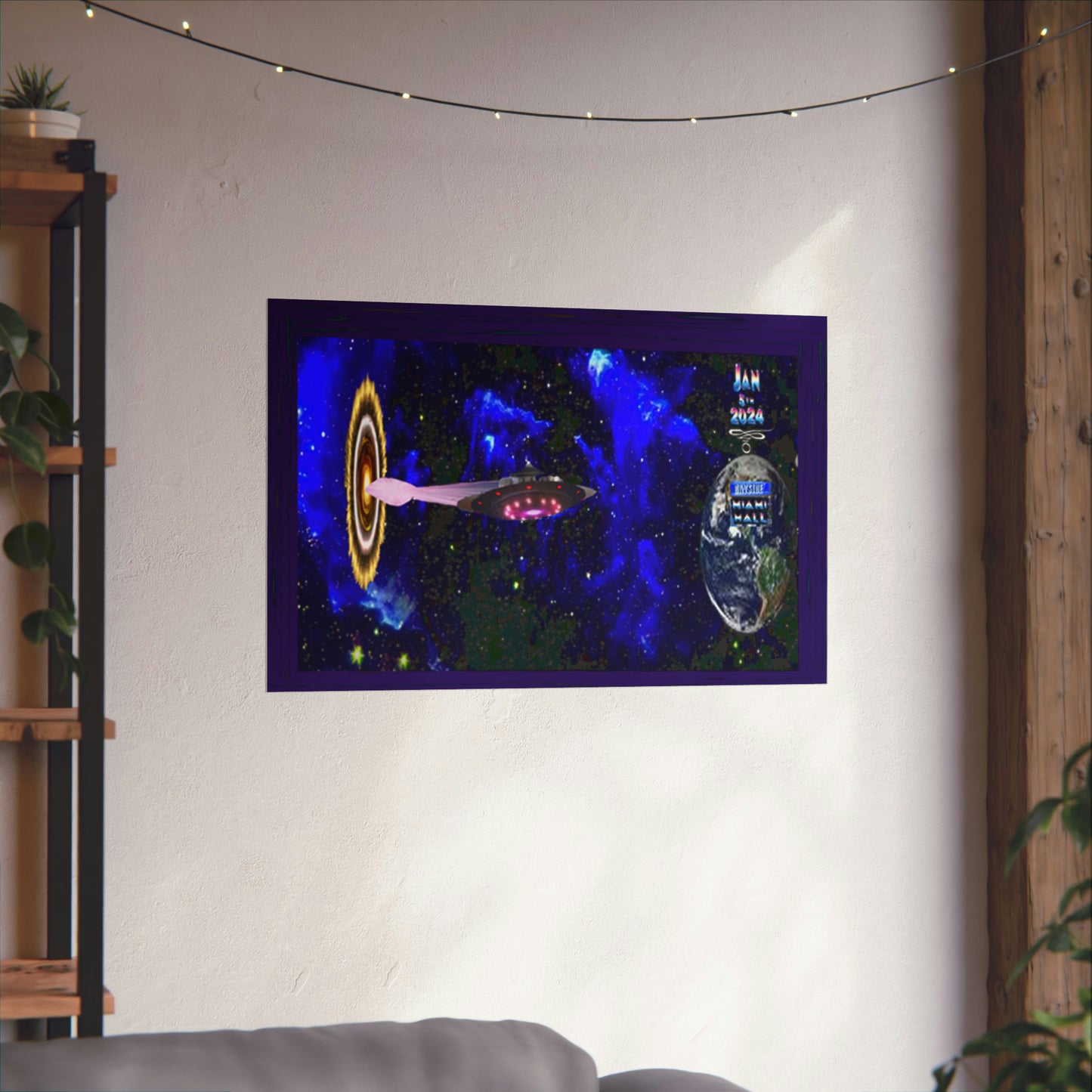 Miami Alien Mall 1 Matte Horizontal Posters