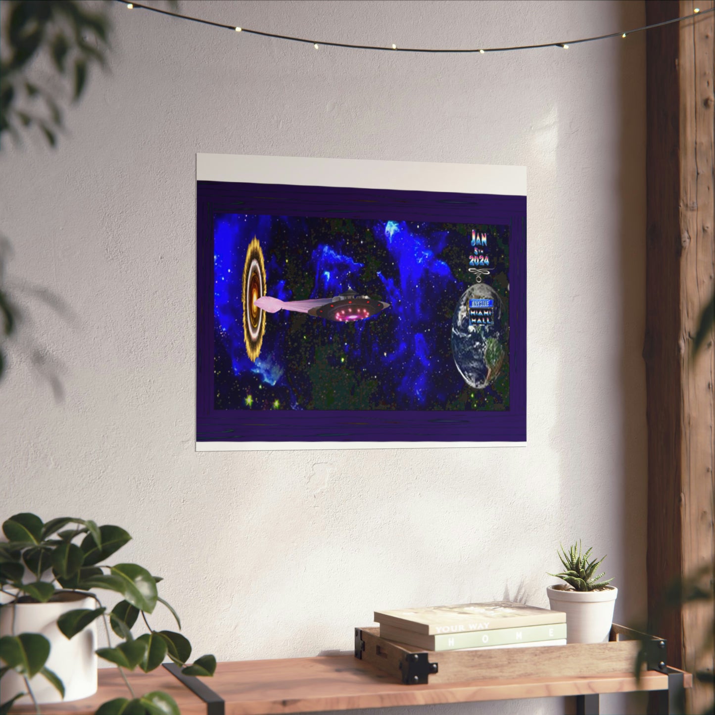 Miami Alien Mall 1 Matte Horizontal Posters