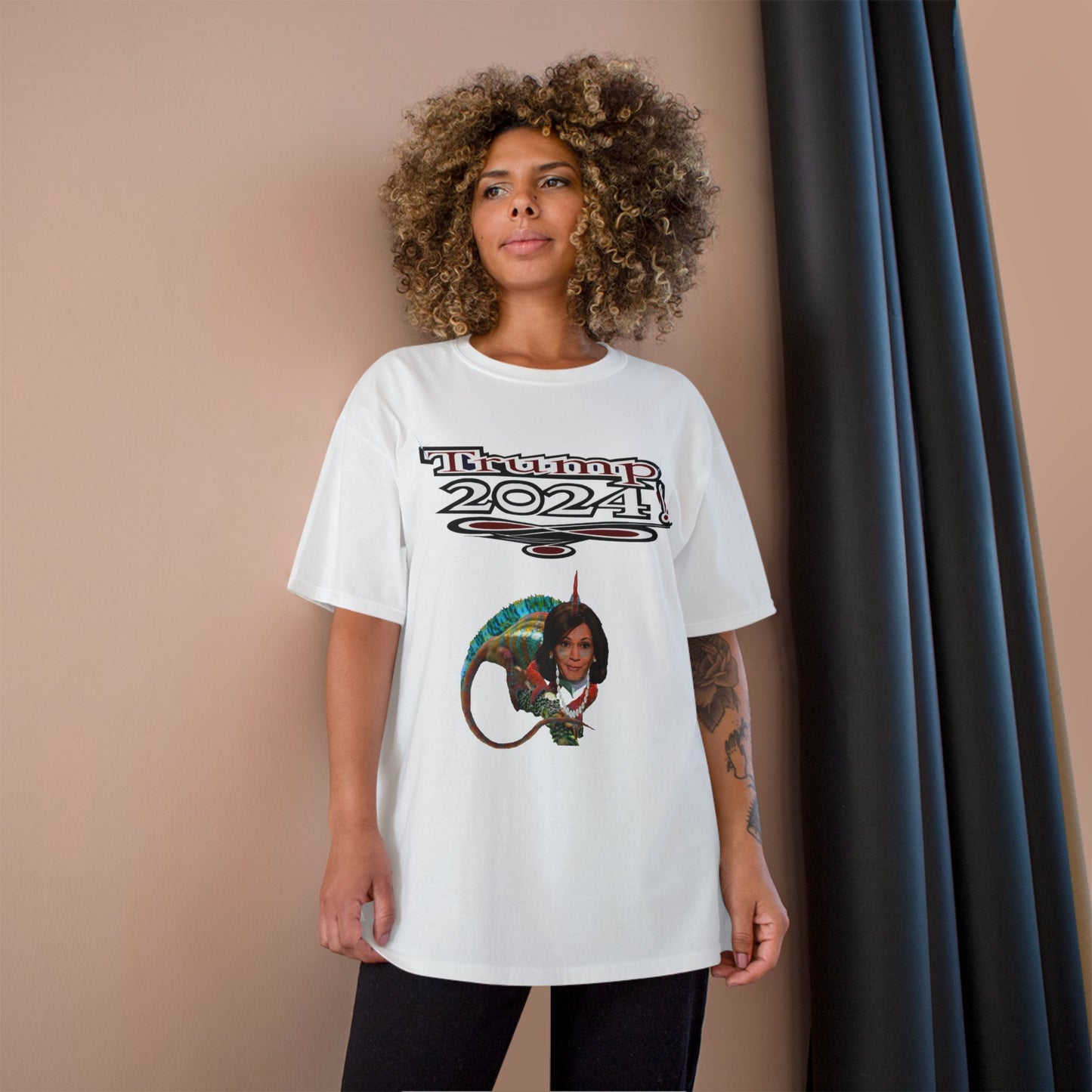 Trump Kamala Chameleon - Champion T-Shirt