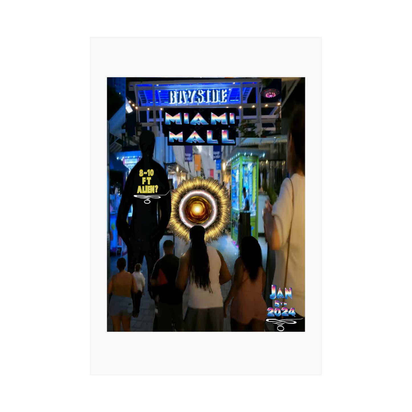 Copy of Miami Alien Mall 2 - Matte Vertical Posters