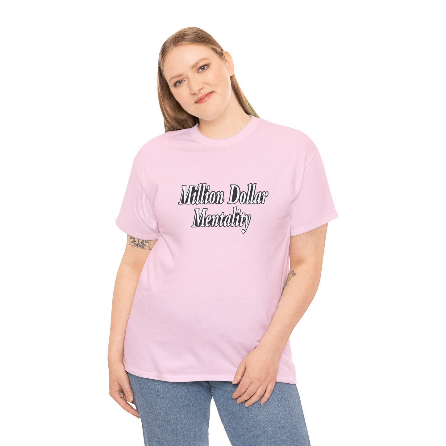 Copy of Million Dollar Mentality 2 w/ Life Hack Unisex Heavy Cotton Tee