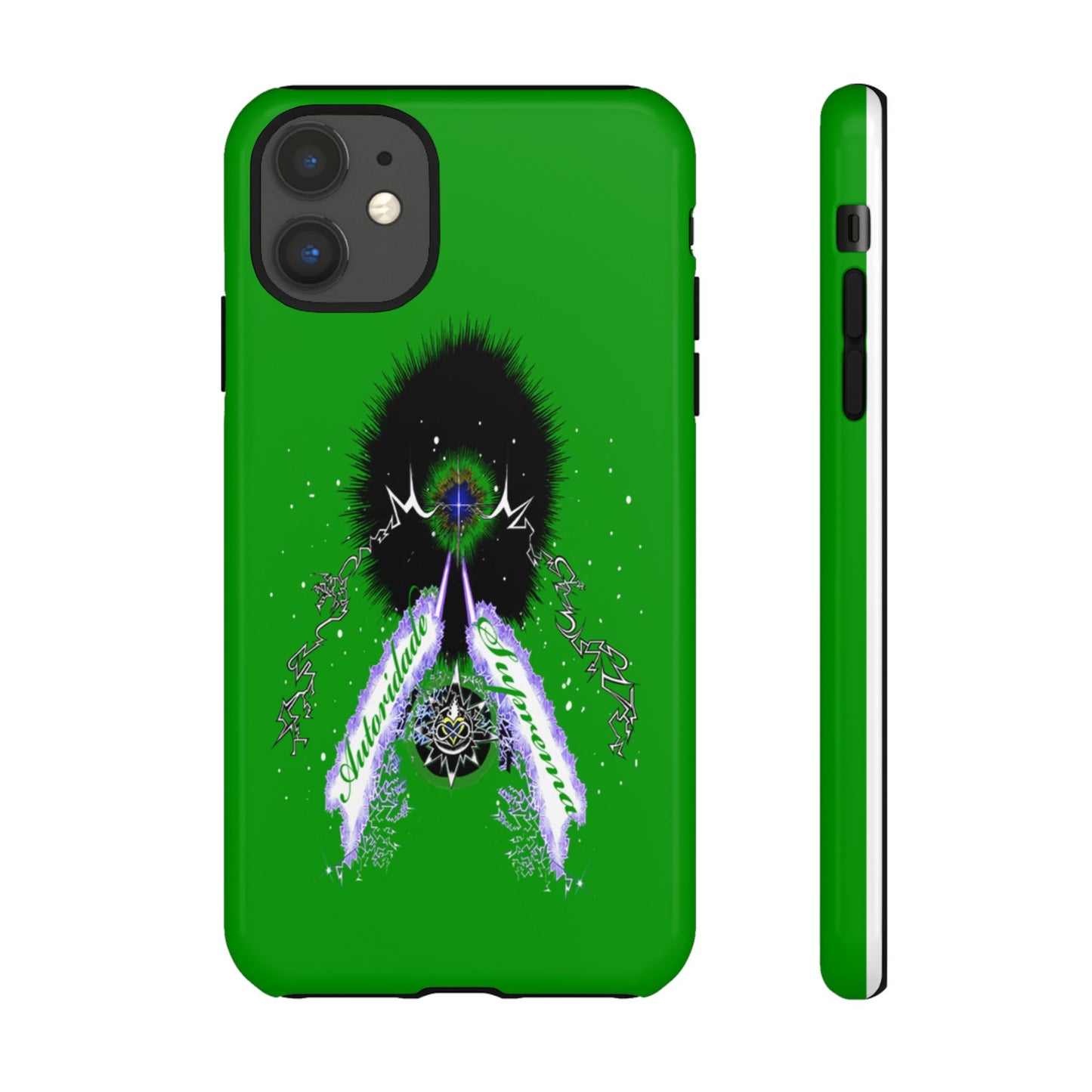 Autoridade Suprema -Portuguese -Green-Iphone only! Tough Cases